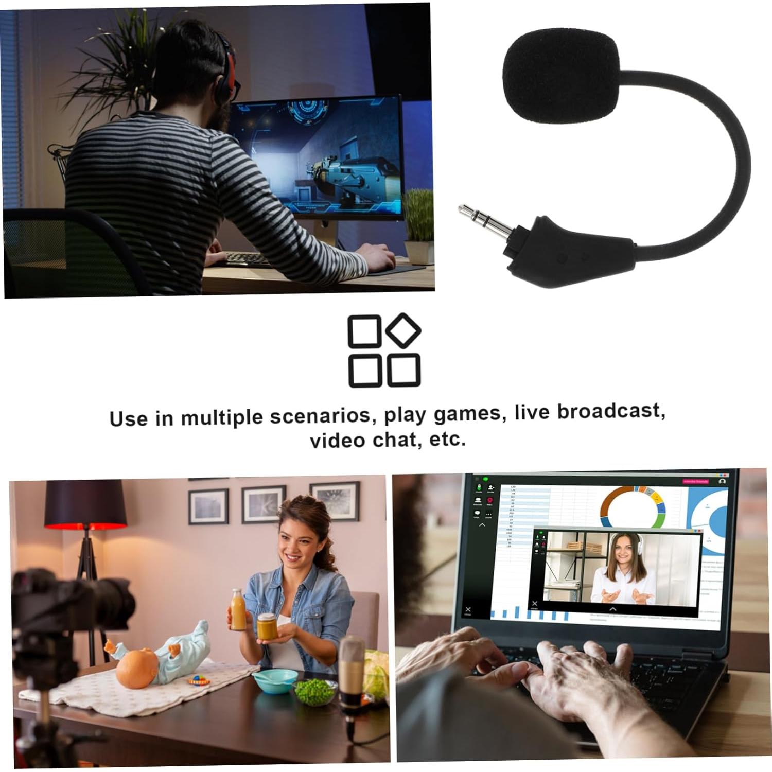 Micrófono de Auriculares DECHOUS Estéreo 3 Polos Plug and Play