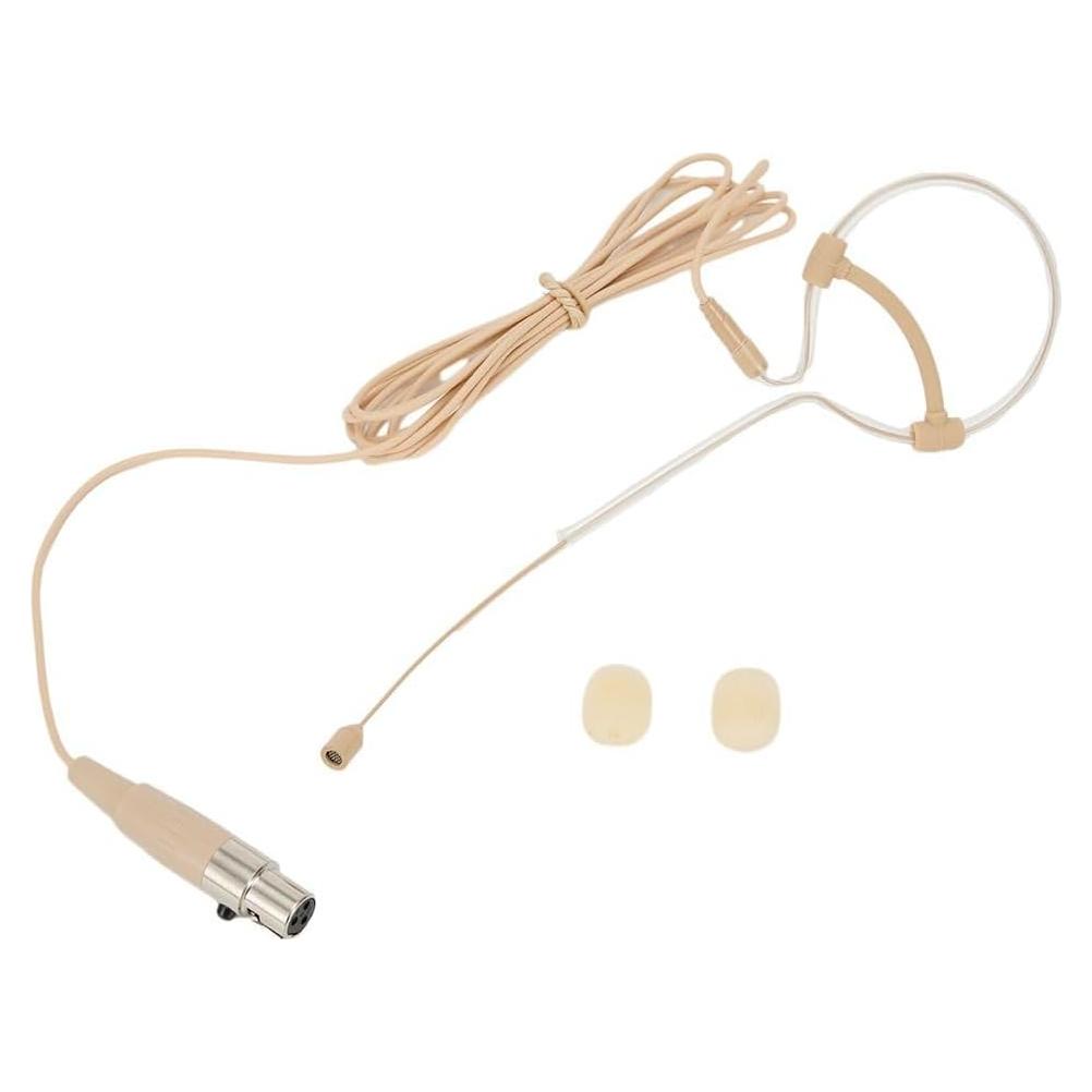 Micrófono de Diadema Beige HOgardenME 6mm Omnidireccional
