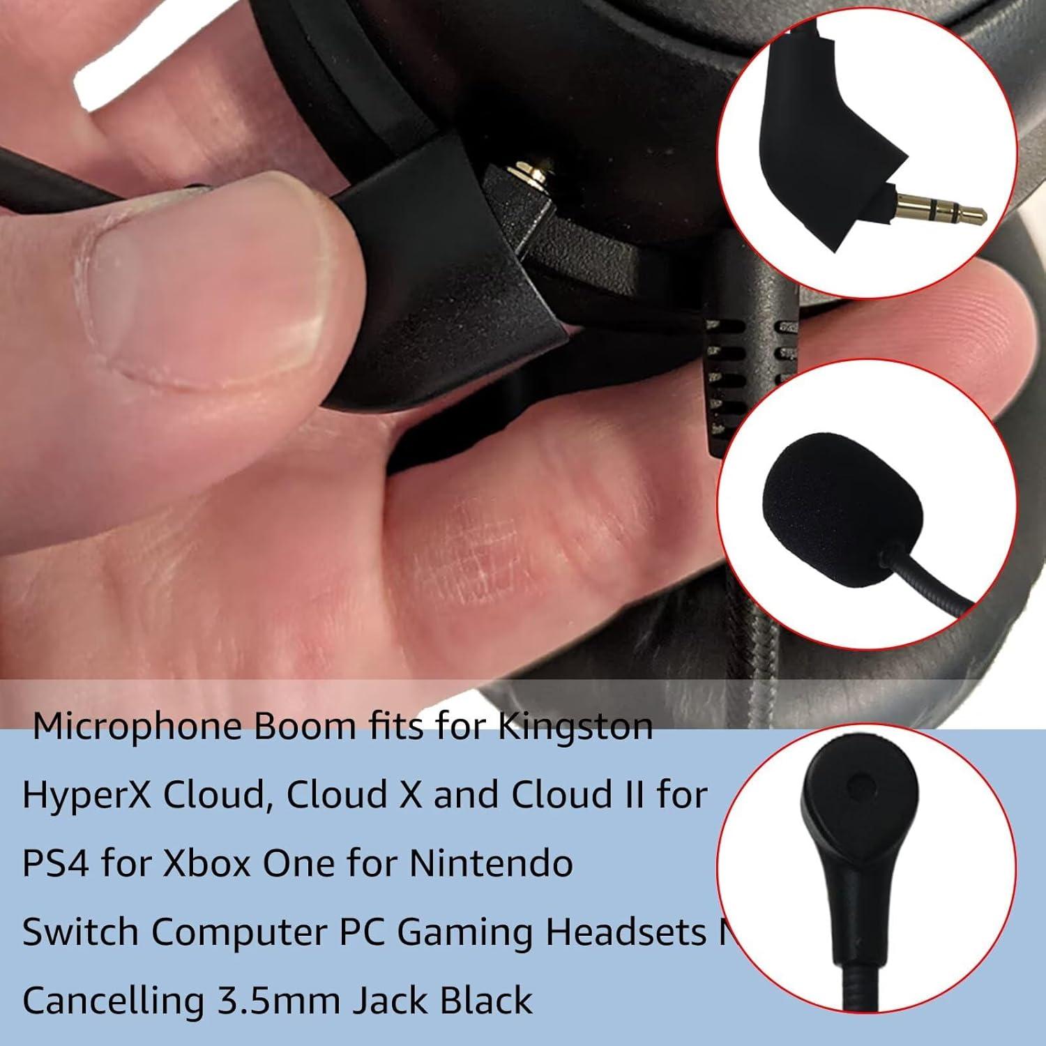 Micrófono de Juego HyperX Cloud 2/Cloud X 3.5mm con Cancelación de Ruido