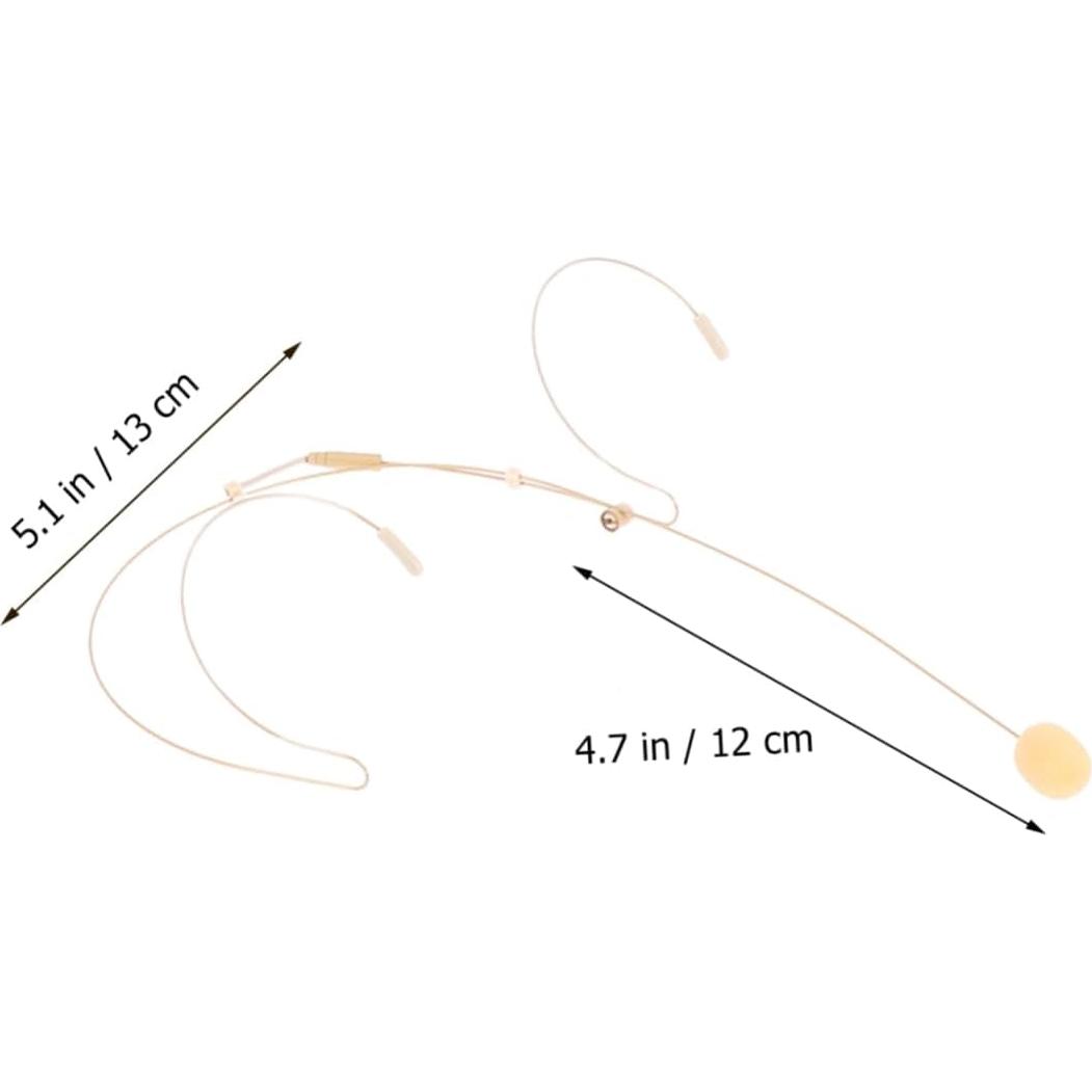 Micrófono de Auriculares Condensador Toddmomy Beige 13x7cm