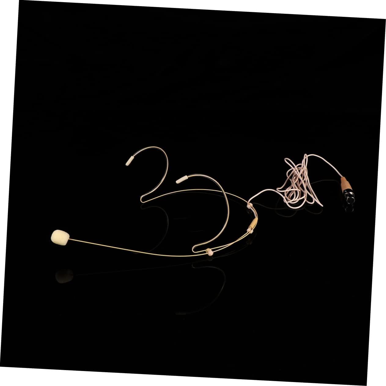 Micrófono de Auriculares Condensador Toddmomy Beige 13x7cm