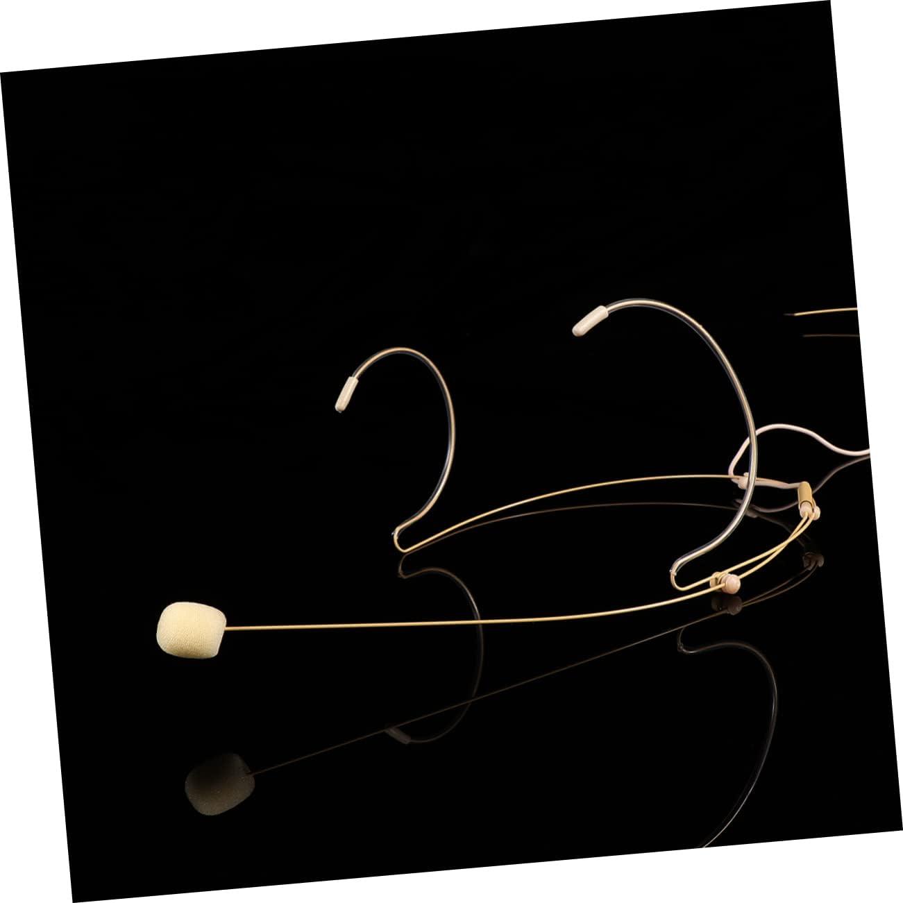 Micrófono de Auriculares Condensador Toddmomy Beige 13x7cm