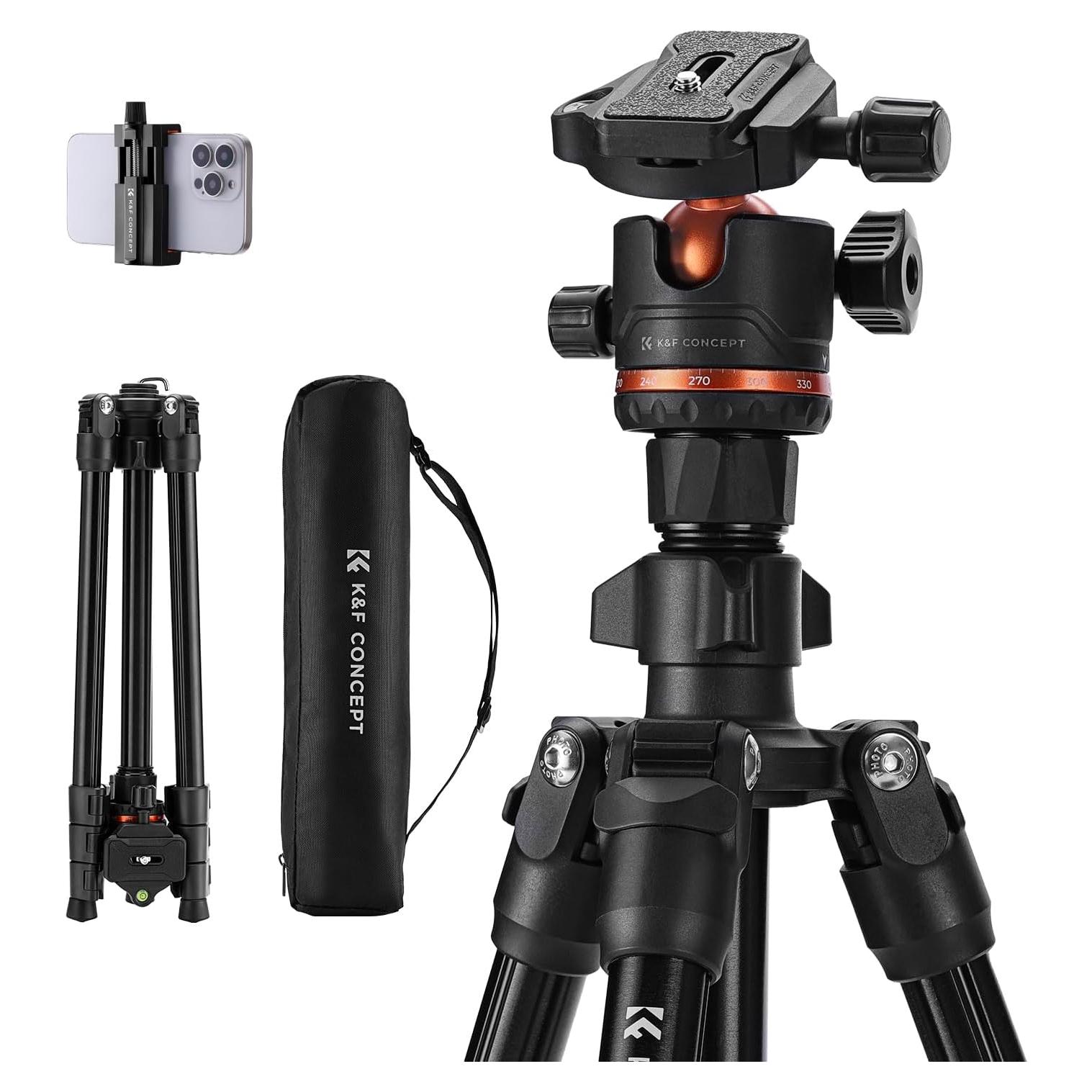 Trípode K&F Concept 70" para Cámara Liviano 1.27kg