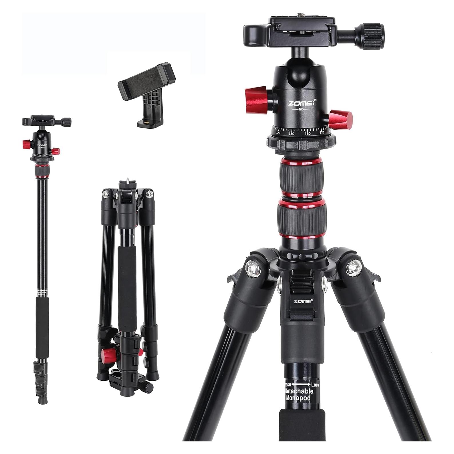 Trípode ZOMEI M5 de Aluminio Ligero para Cámara y Smartphone