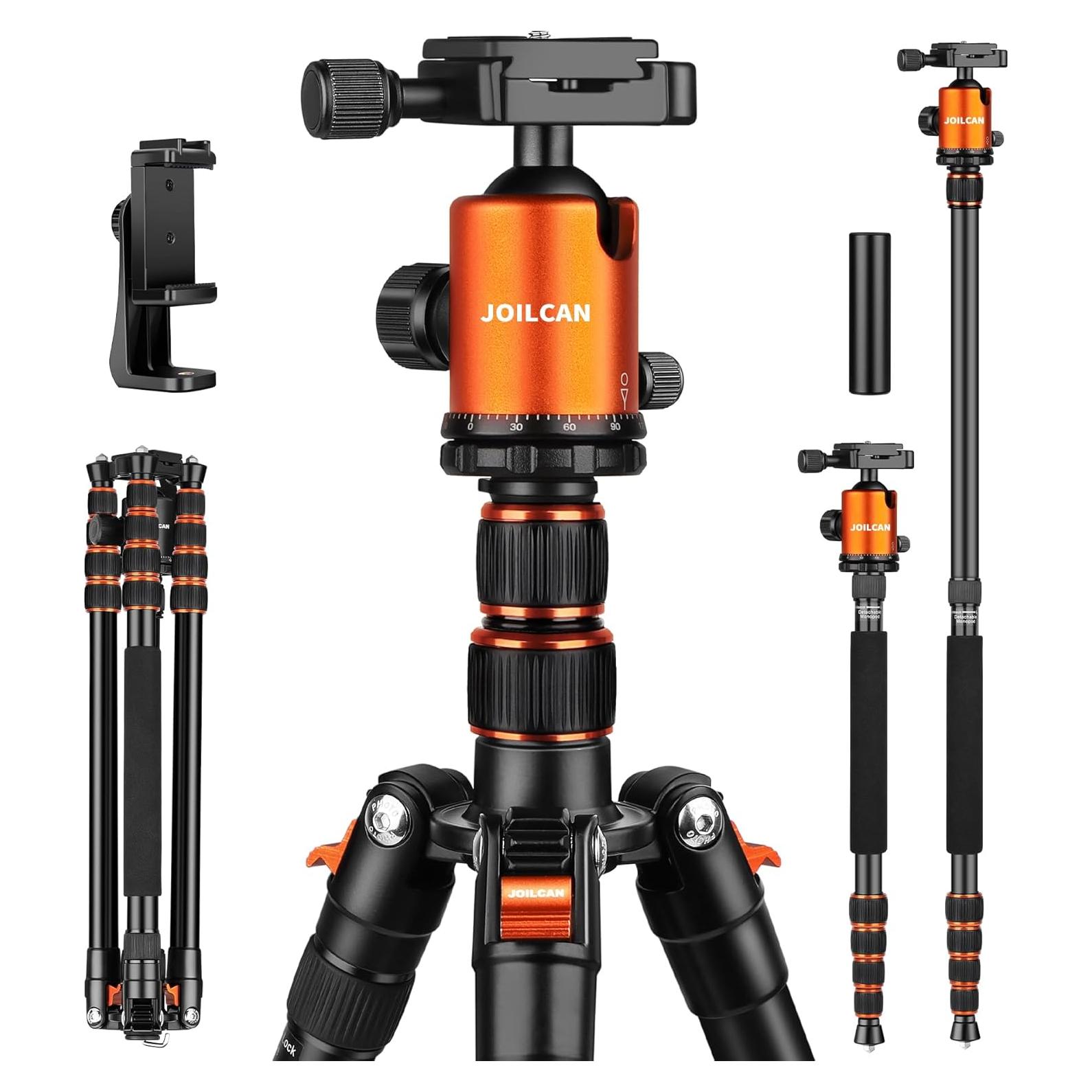 Trípode de Alta Resistencia JOILCAN 85" para Cámara y Teléfono