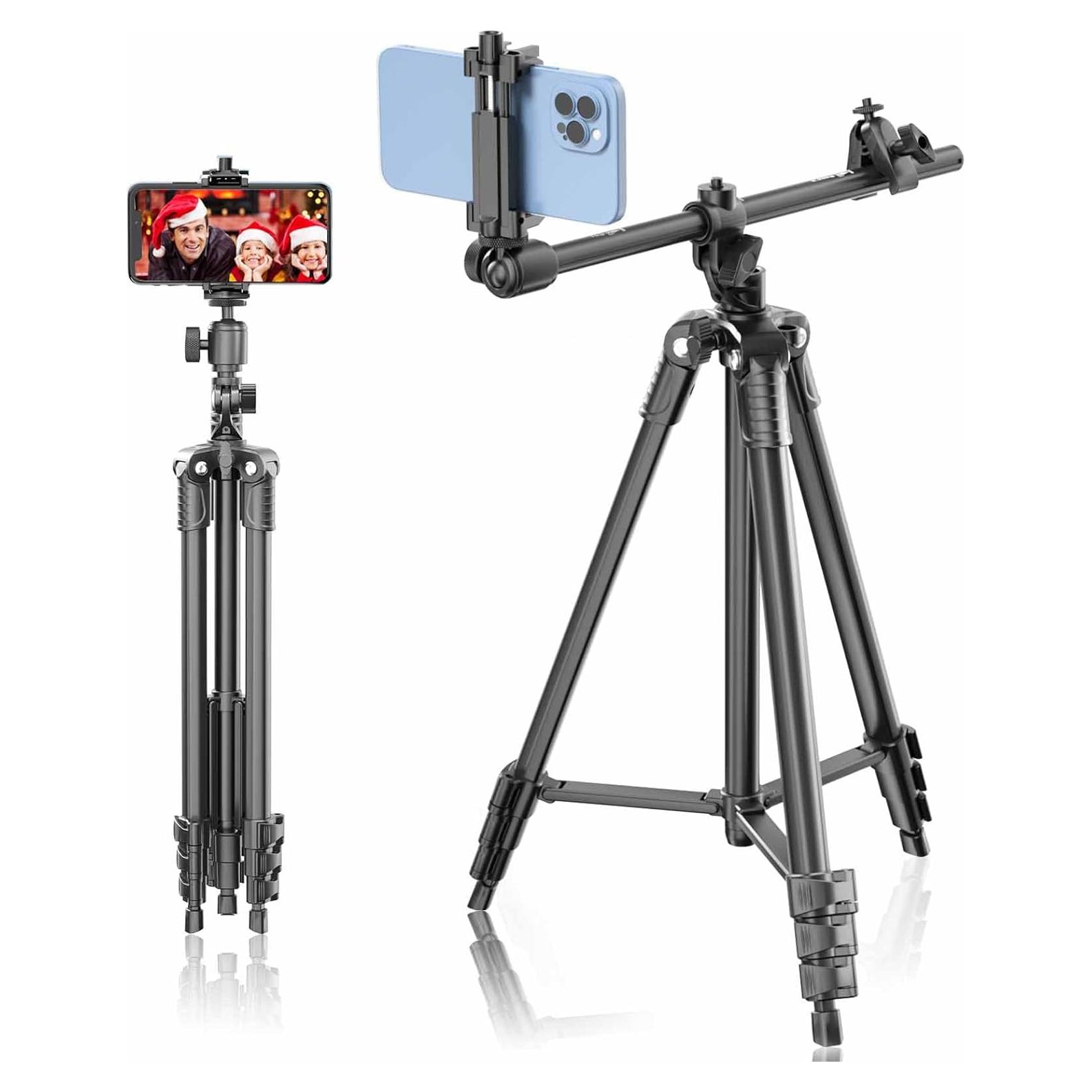 Trípode Ajustable Lusweimi 67" con Control Remoto y Soporte