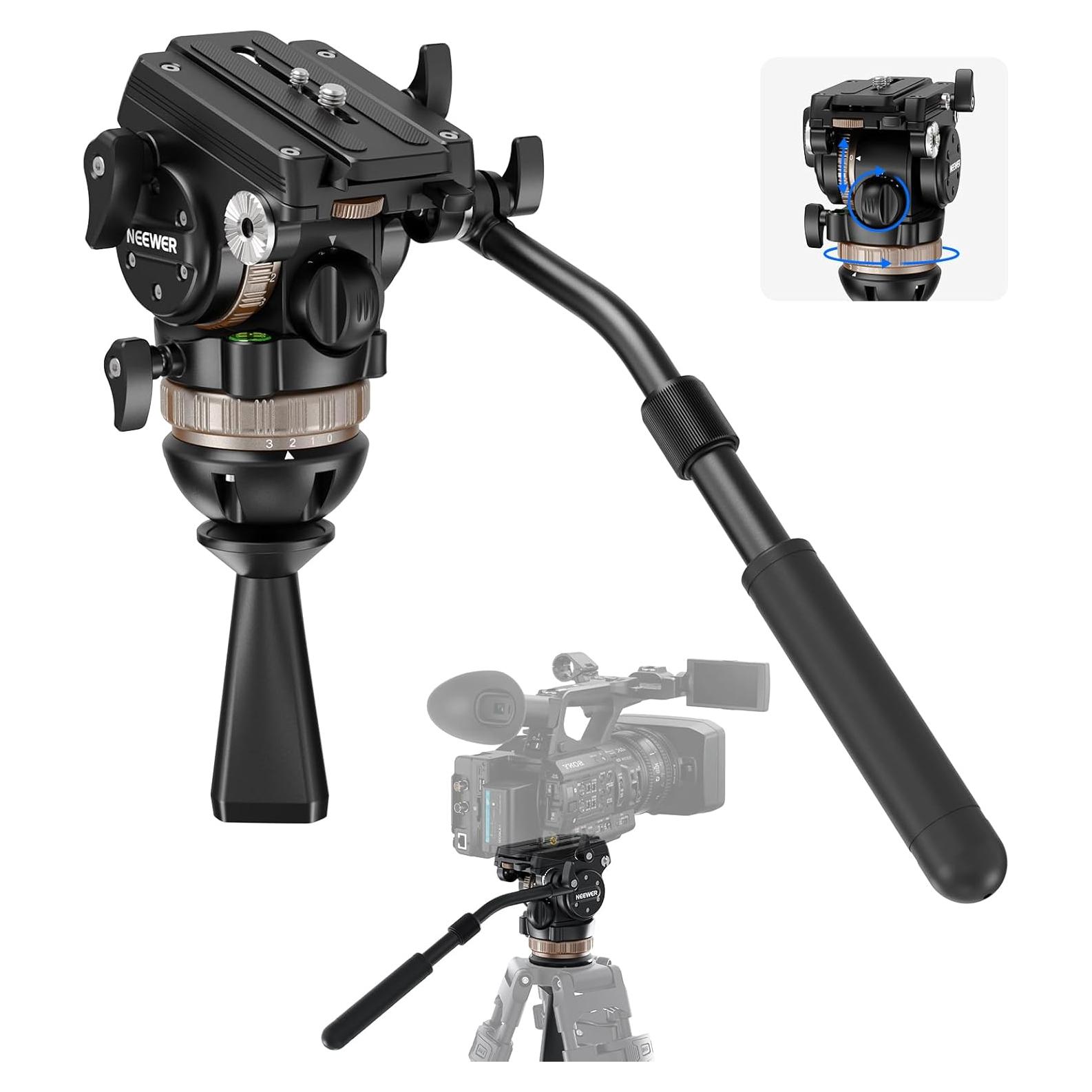 Cabezal de Fluido NEEWER TH45 para Trípode de Video 8kg