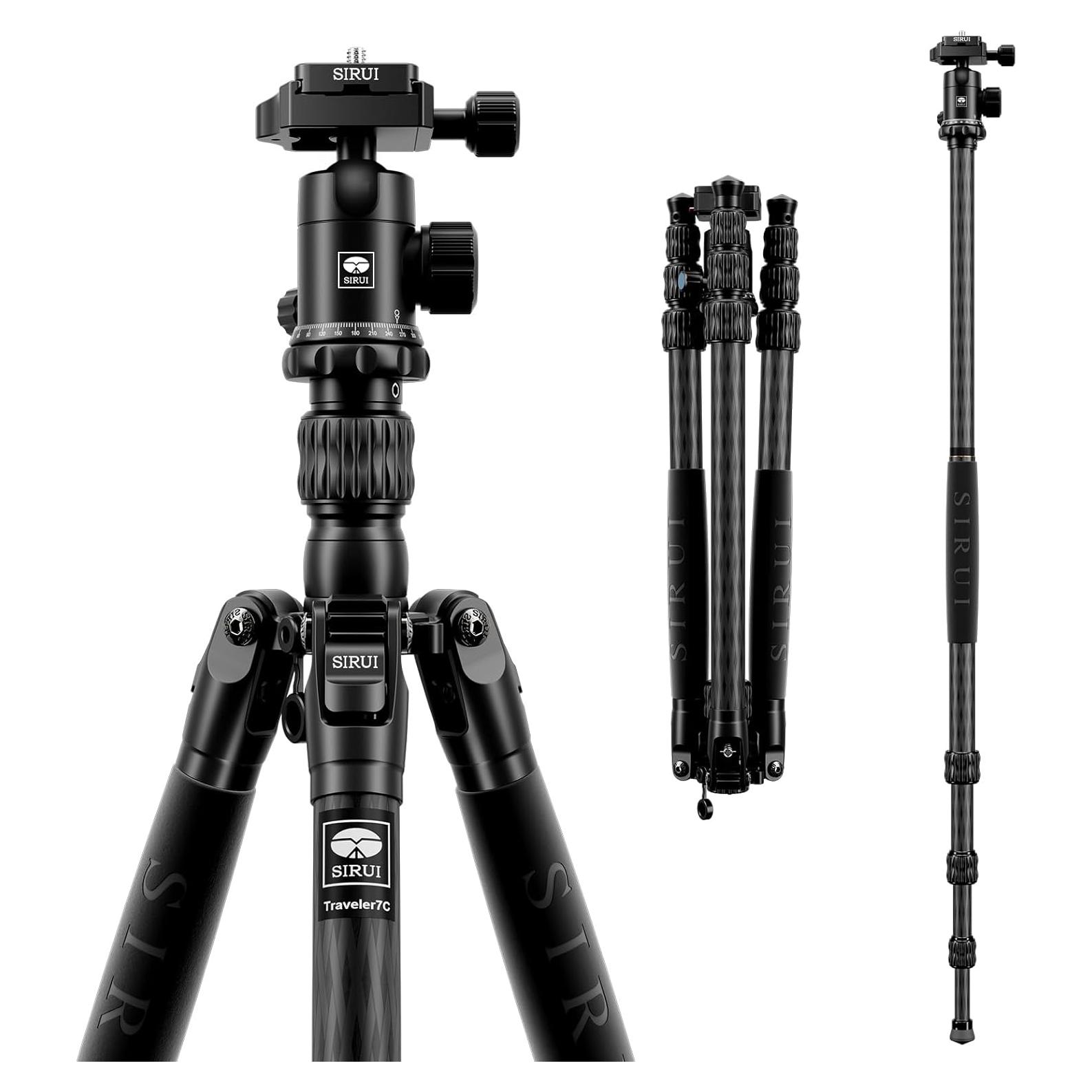 Trípode de Cámara SIRUI Traveler 7C 165.9 cm Fibra Carbono