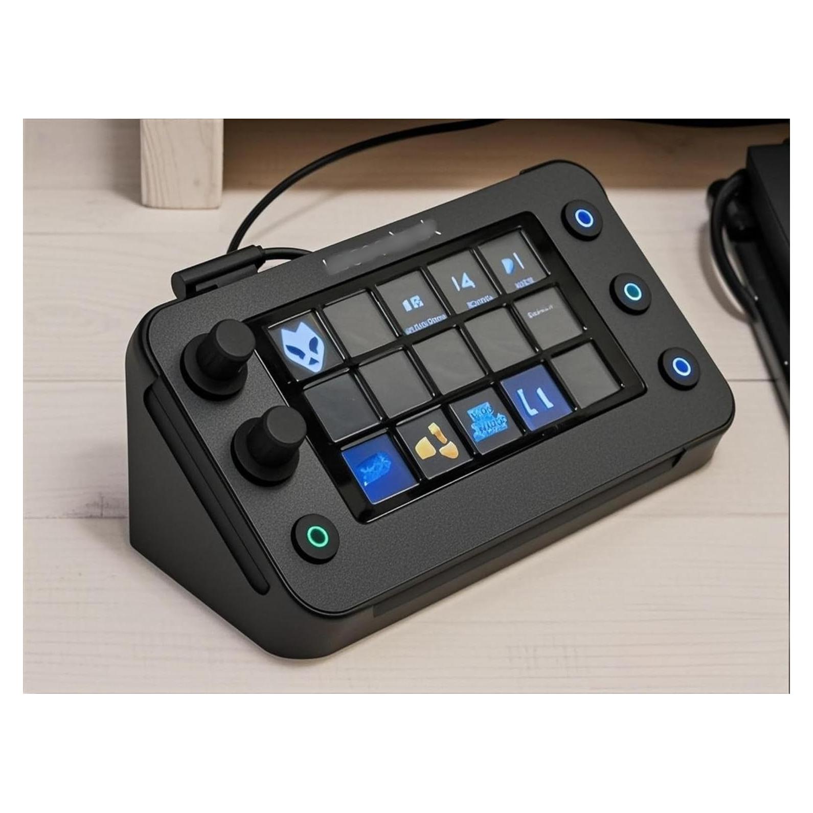 Stand and Mount Compatible with Loupedeck Live S - Compact Design & Ergonomic (Black)