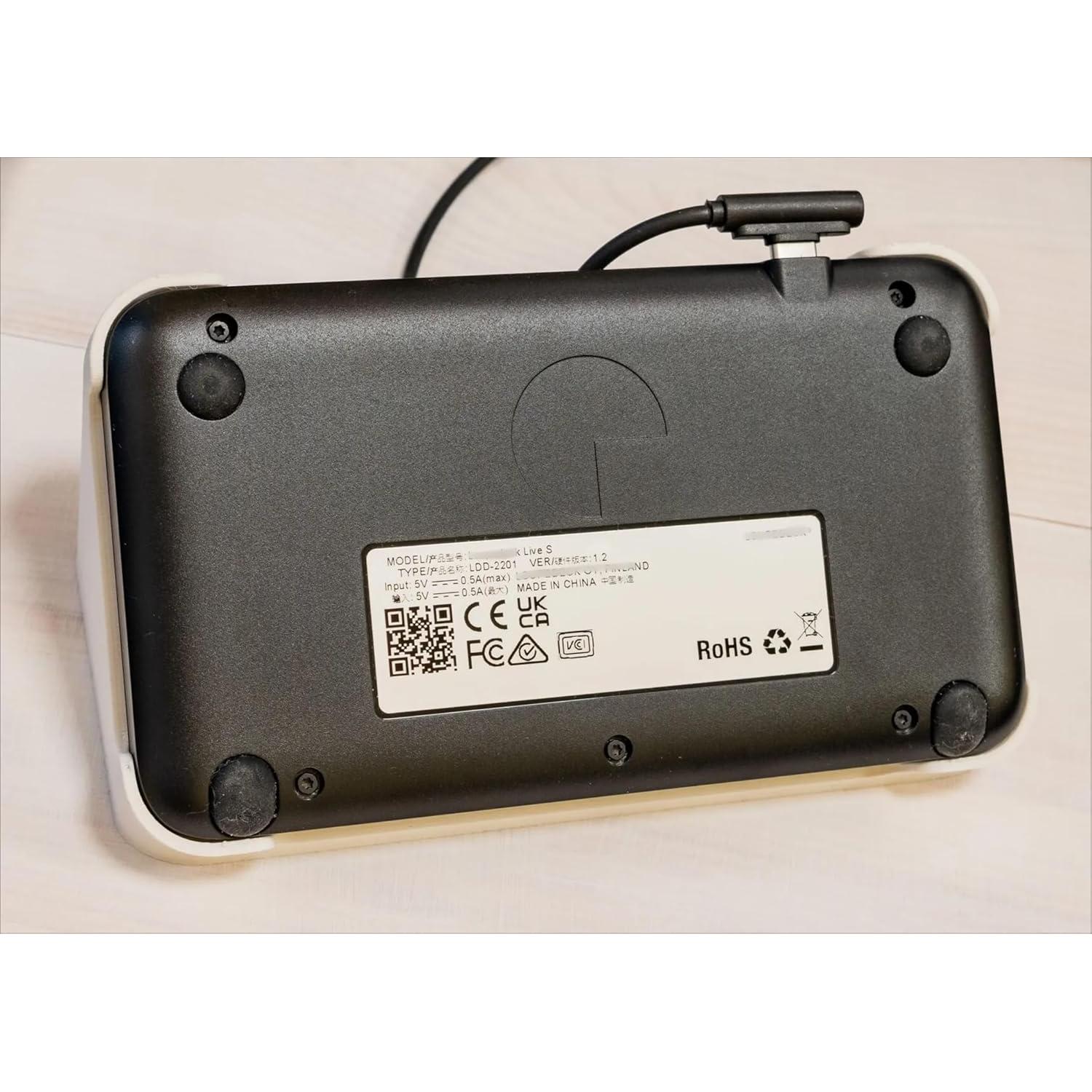 Stand and Mount Compatible with Loupedeck Live S - Compact Design & Ergonomic (Black)