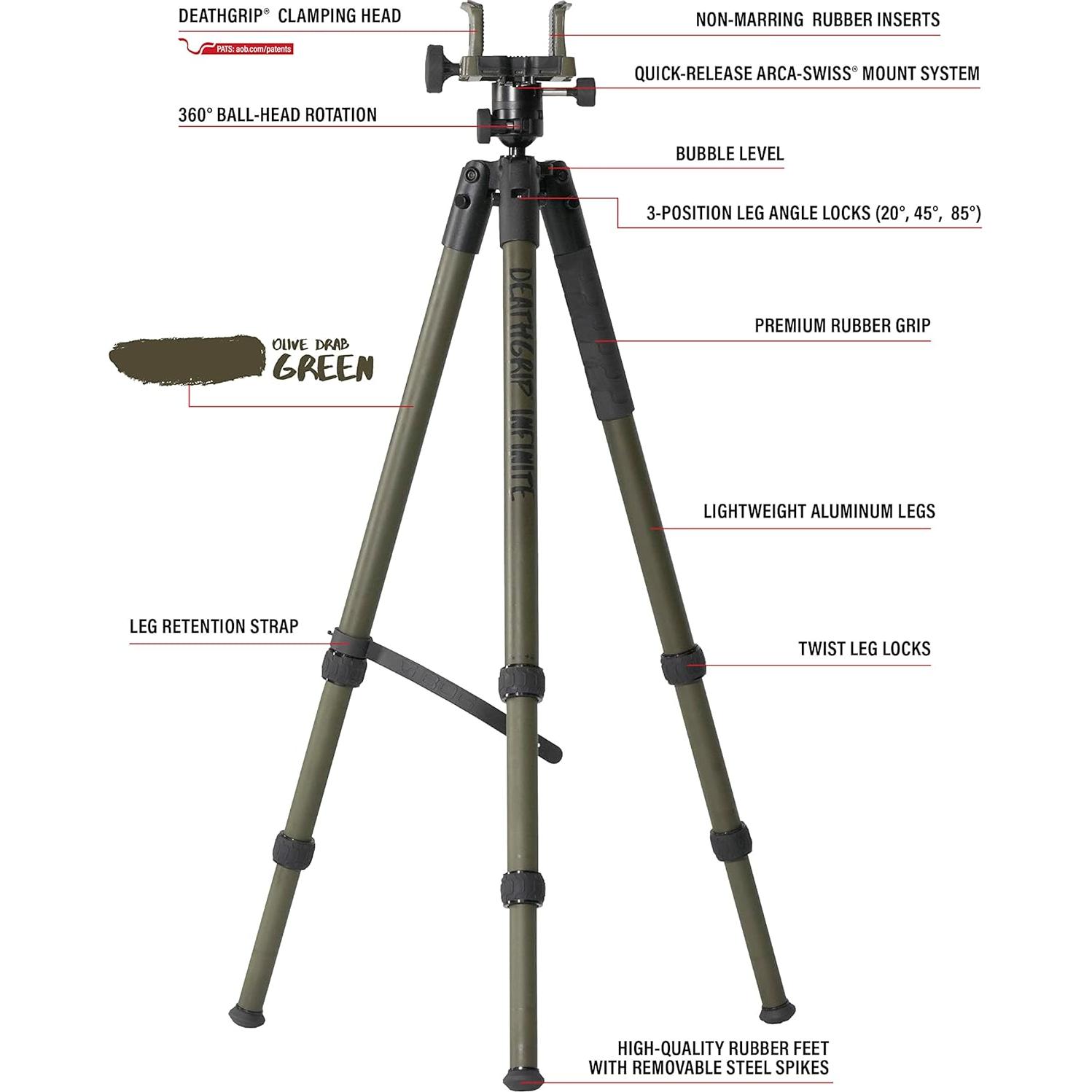 Trípode de Aluminio BOG DeathGrip Infinite 3.63 kg 360°