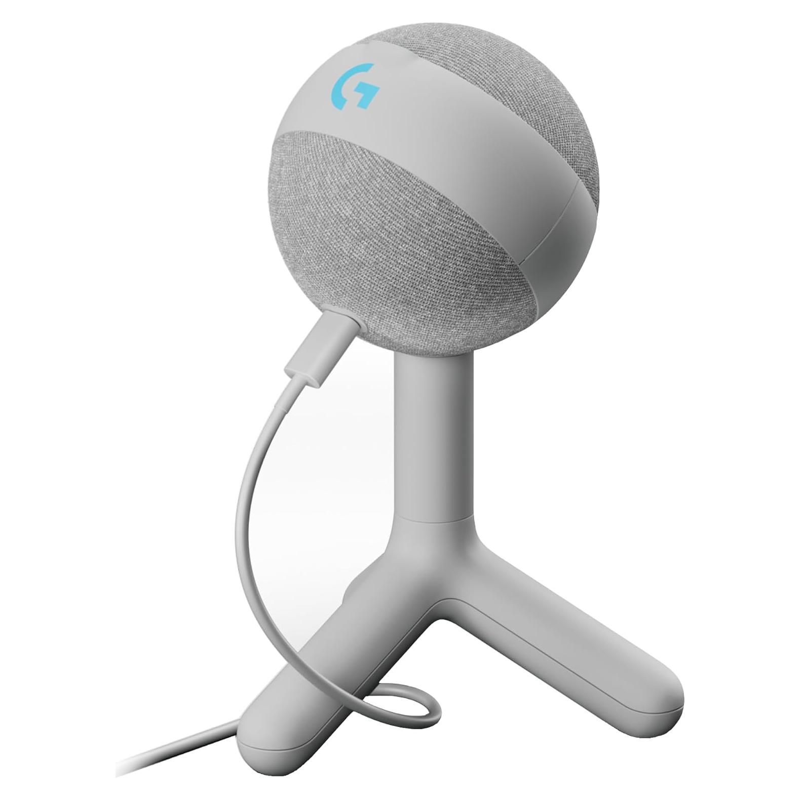 Micrófono de Condensador Logitech G Yeti Orb RGB para Juegos - Blanco