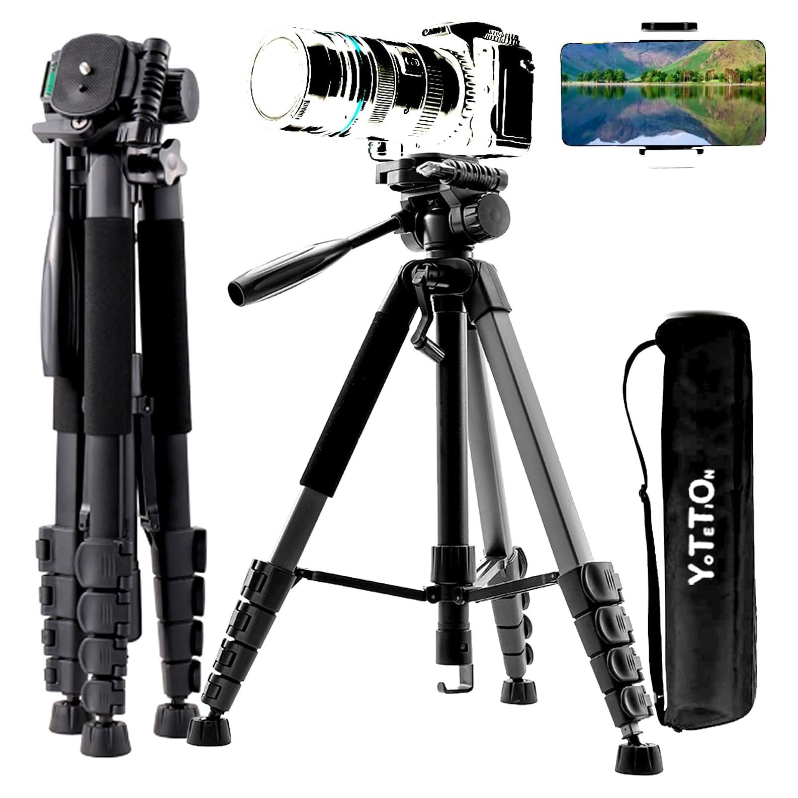 Trípode de Aluminio LJ 205.74 cm para Teléfono y Cámara