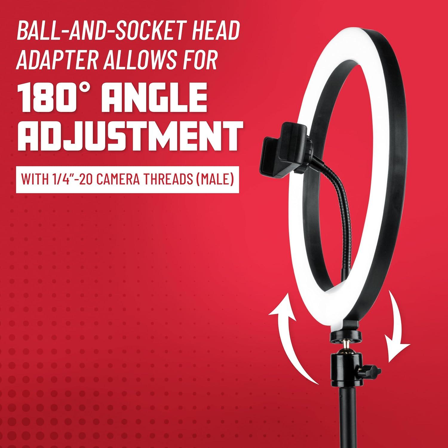 Luz de Anillo LED 10" Gator Frameworks con Trípode 1.8m