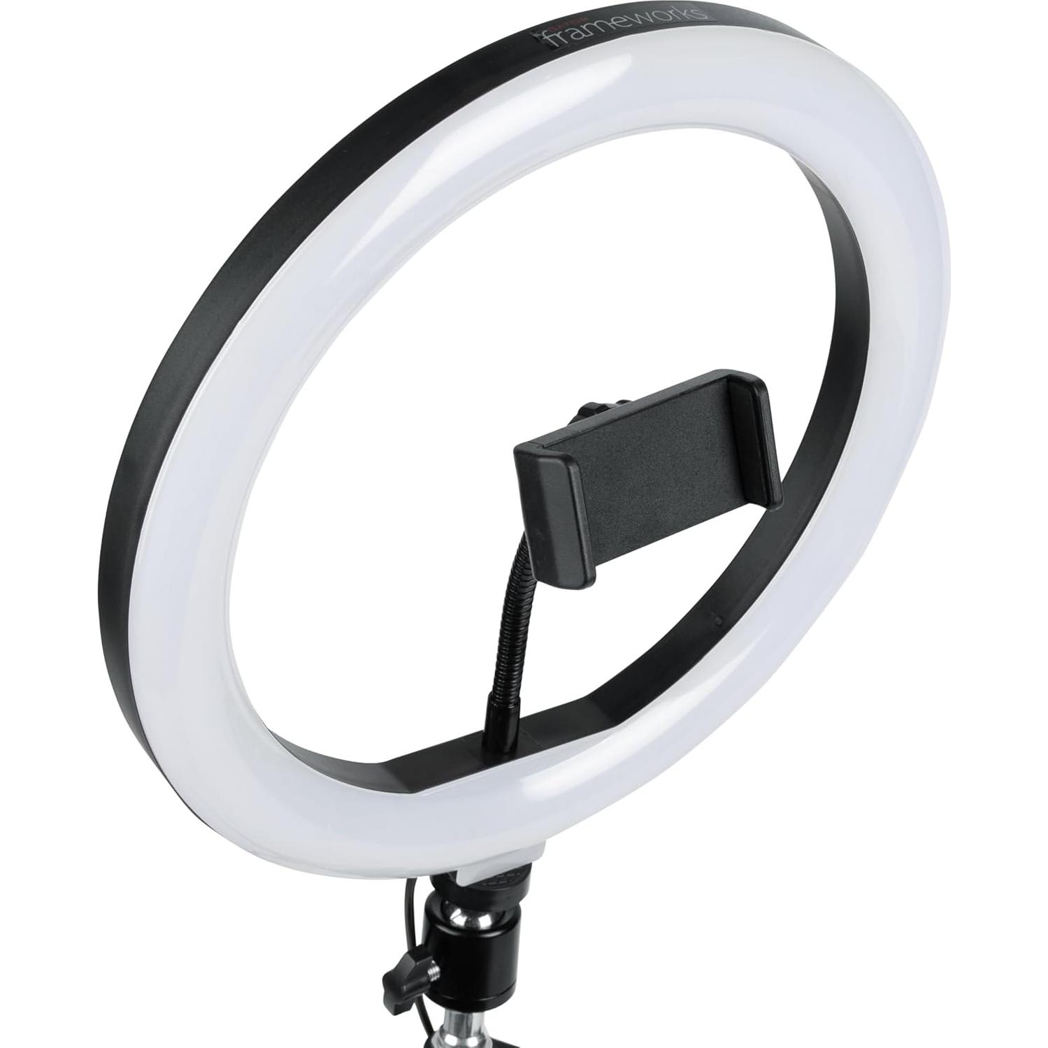 Luz de Anillo LED 10" Gator Frameworks con Trípode 1.8m