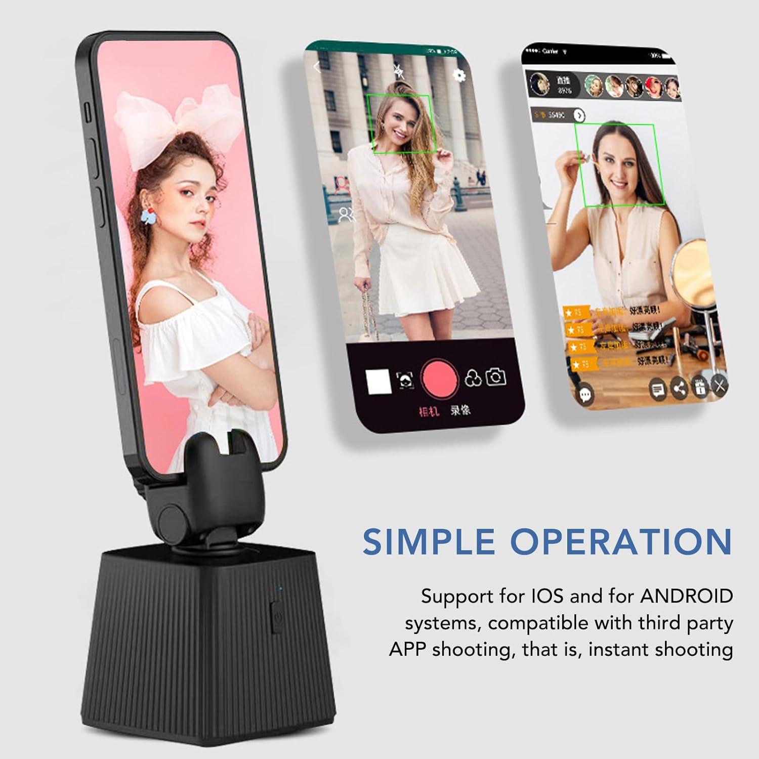 Soporte de seguimiento facial Serounder para teléfono 360°