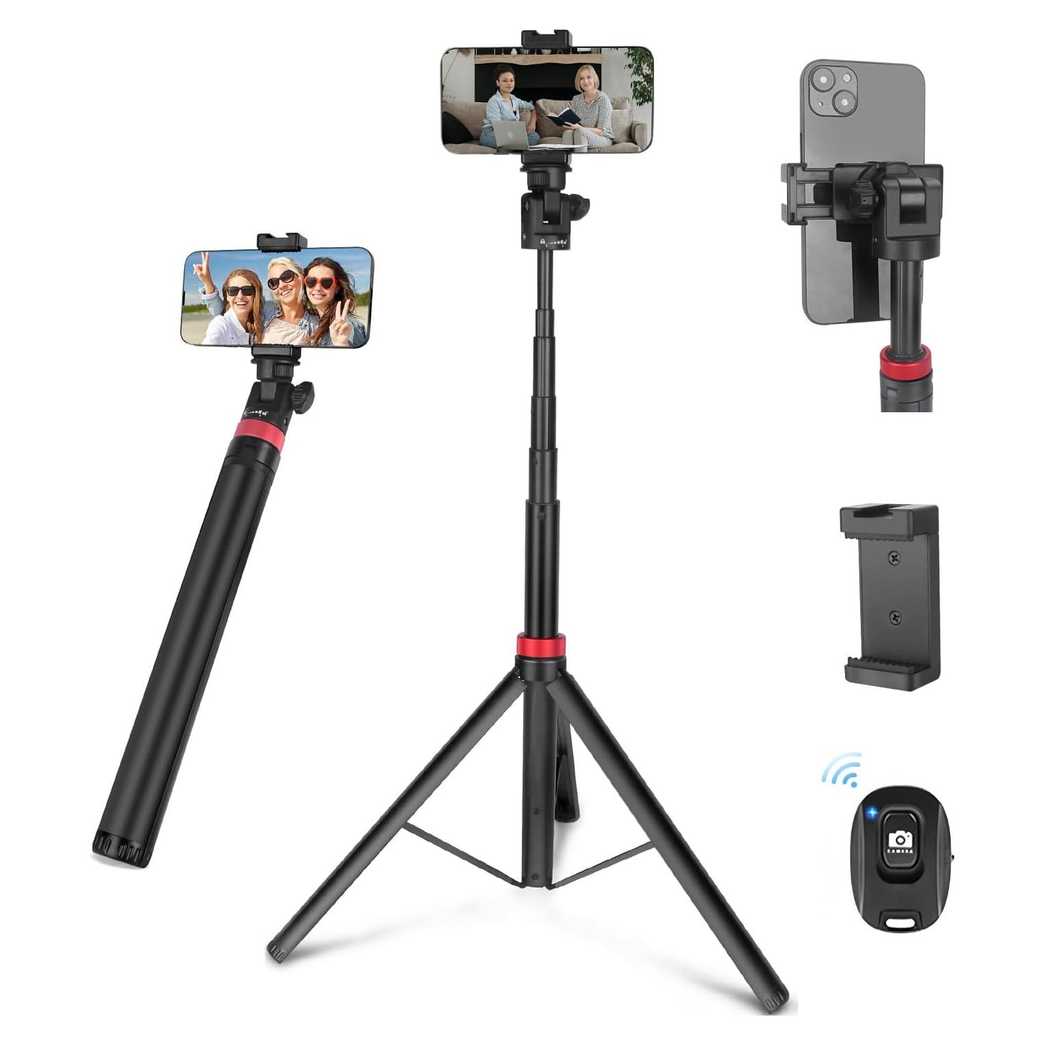 Trípode Extensible JEBUTU para Teléfono y Cámara, 0.72 kg