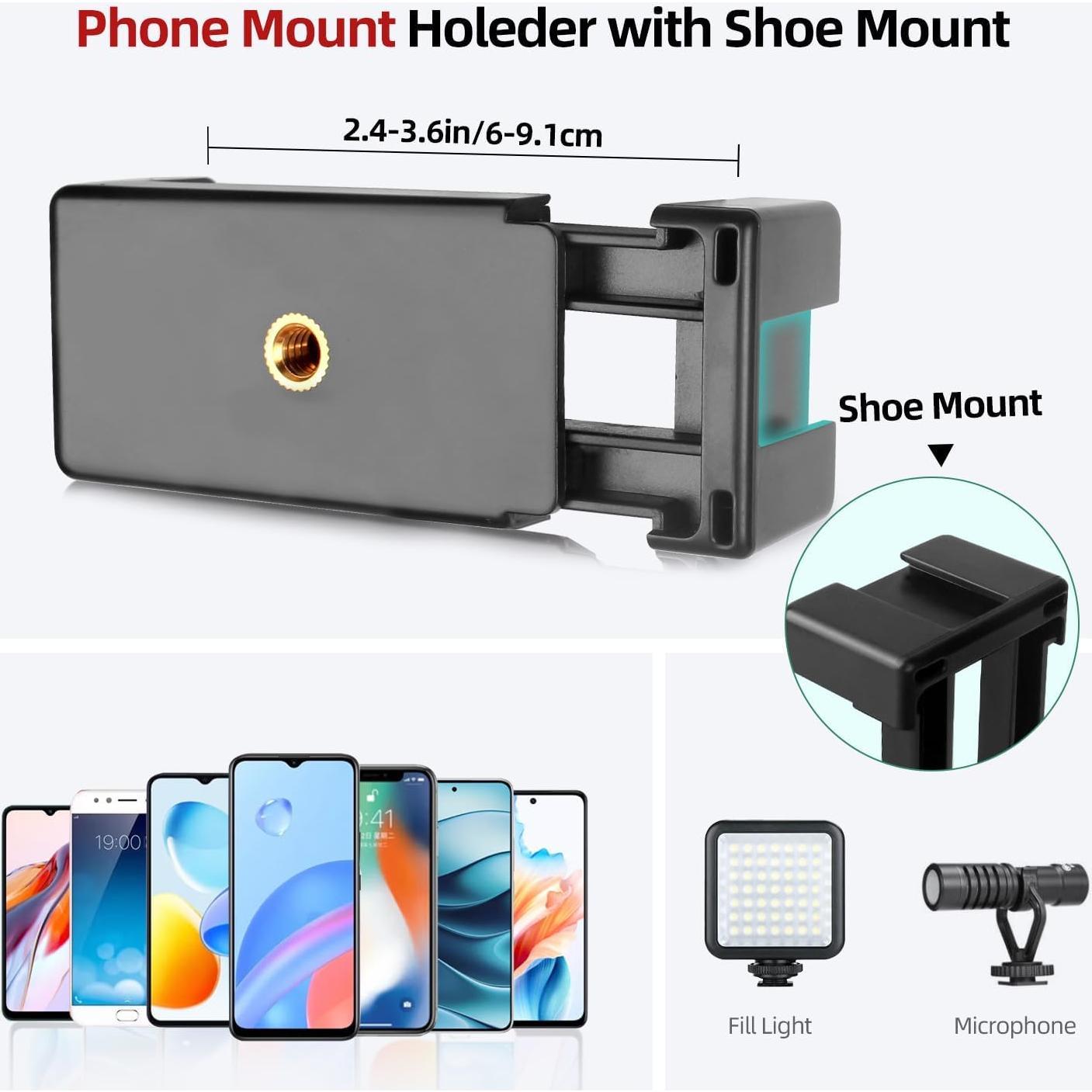 Trípode Extensible JEBUTU para Teléfono y Cámara, 0.72 kg