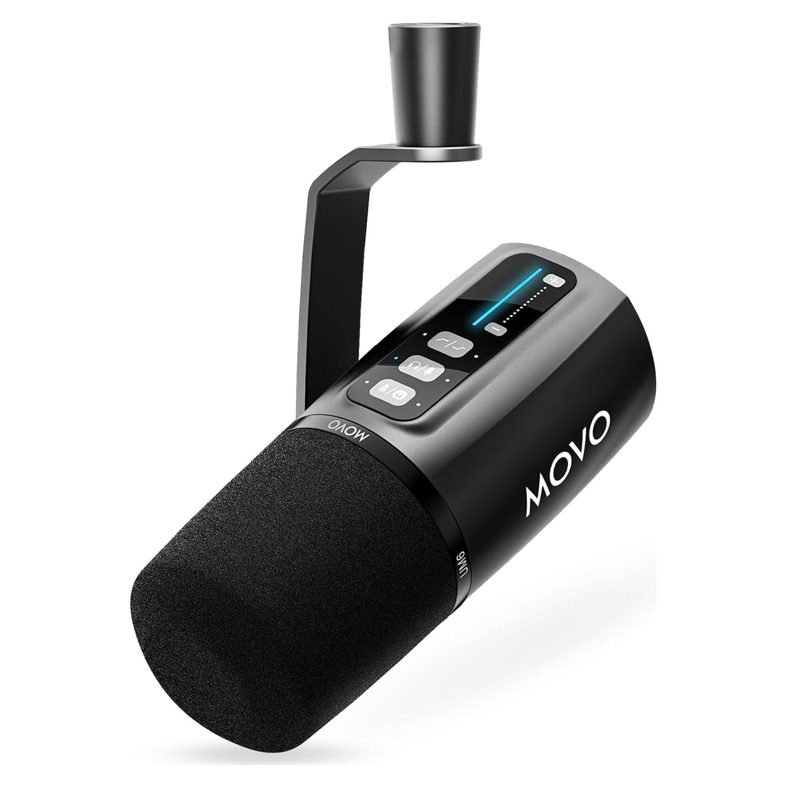 Micrófono Dinámico Movo UM6 con Preamp Integrado USB-C