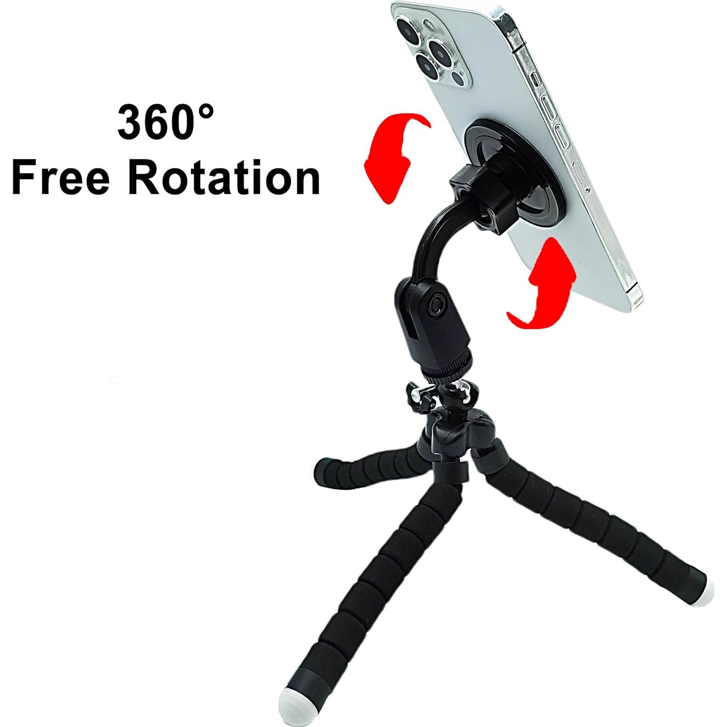 Soporte de trípode magnético andymall para iPhone 12-16