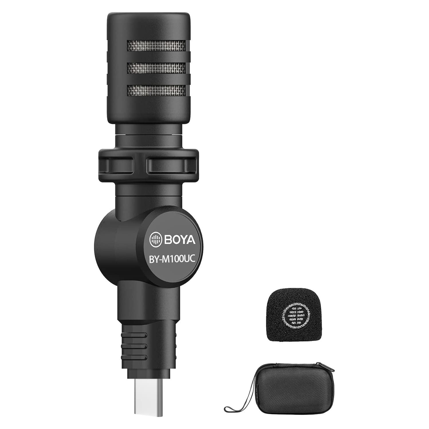Micrófono BOYA BY-M100UC USB C para Smartphone y Laptop