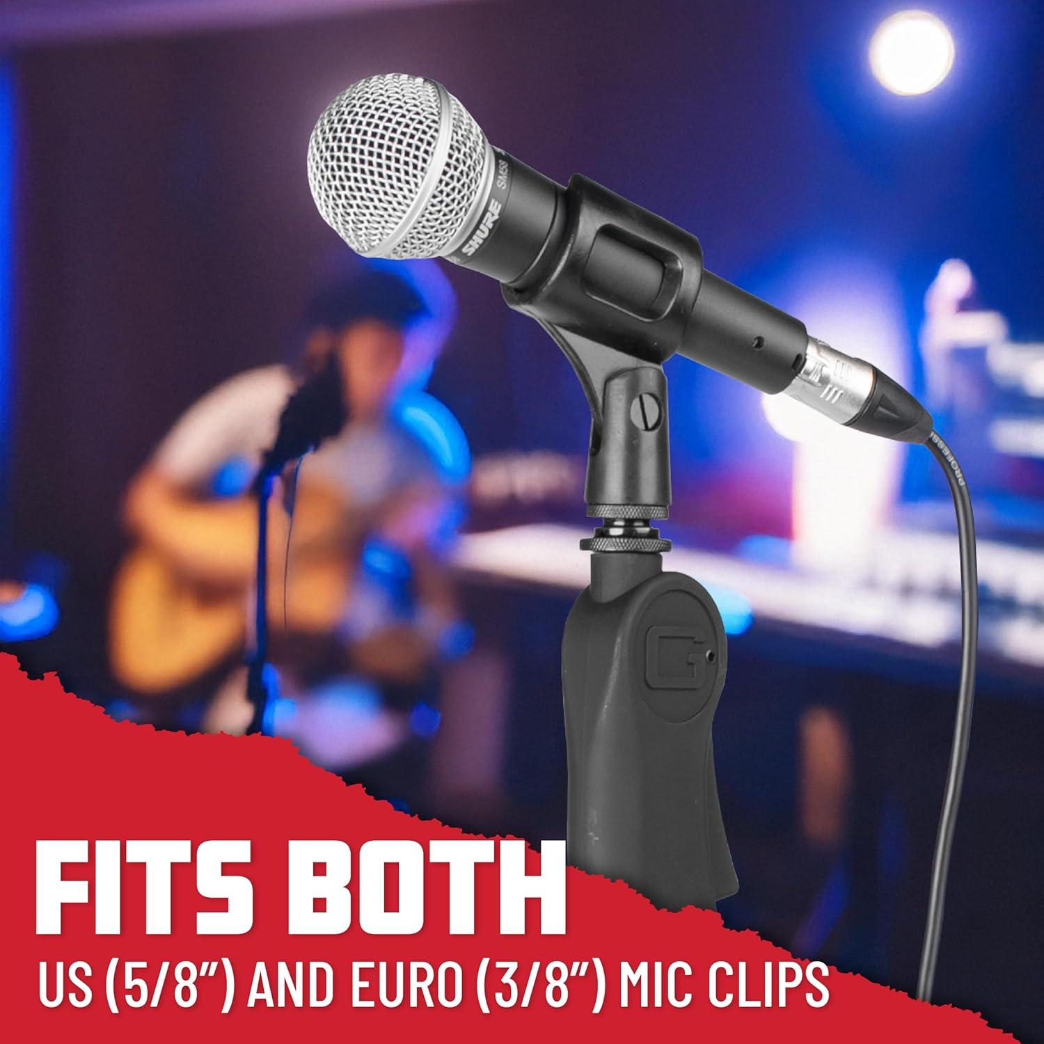 Soporte de Micrófono Gator Frameworks con Base Ponderada 30.5 cm