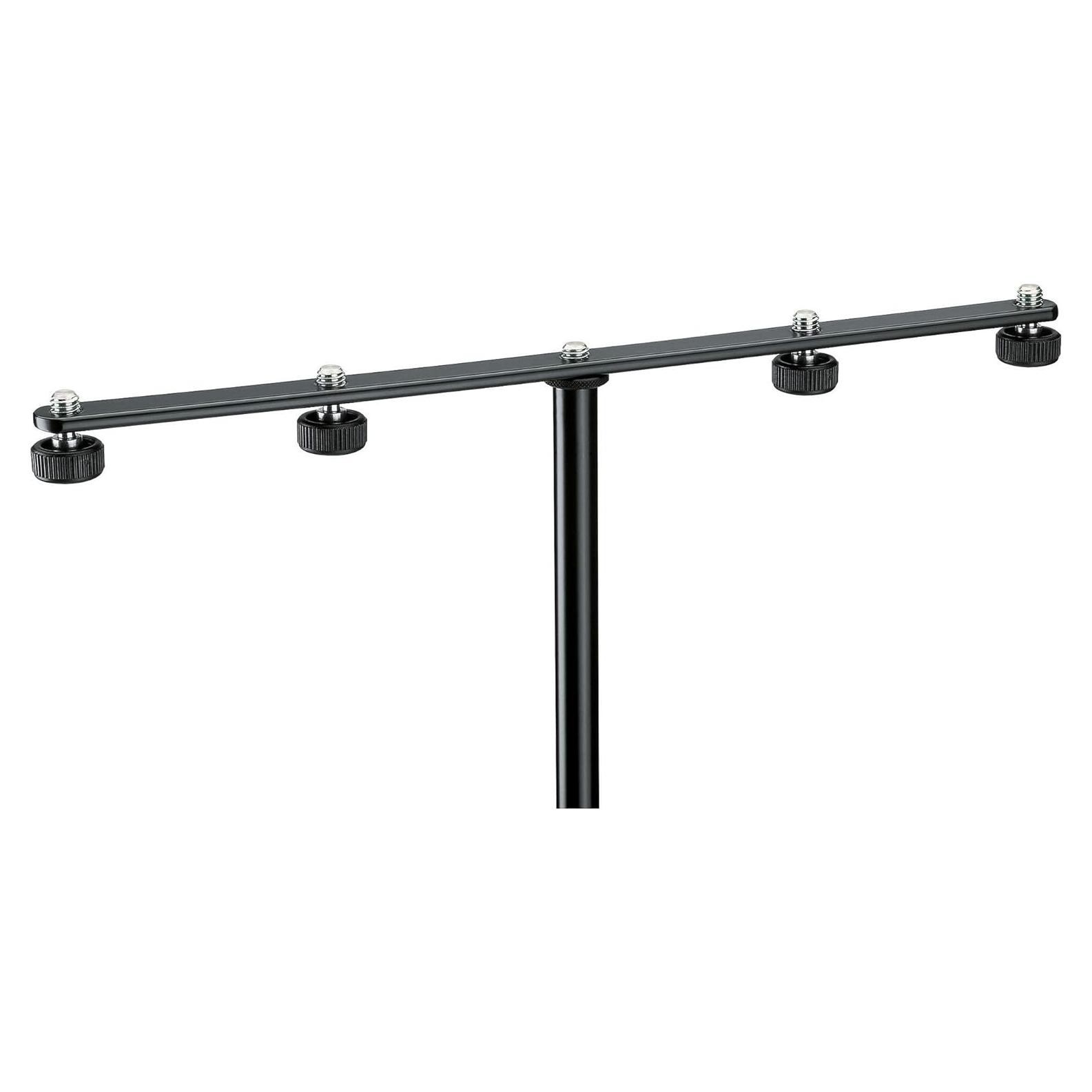 Soporte de Micrófono K&M 23600 para 4 Micrófonos - Acero Negro