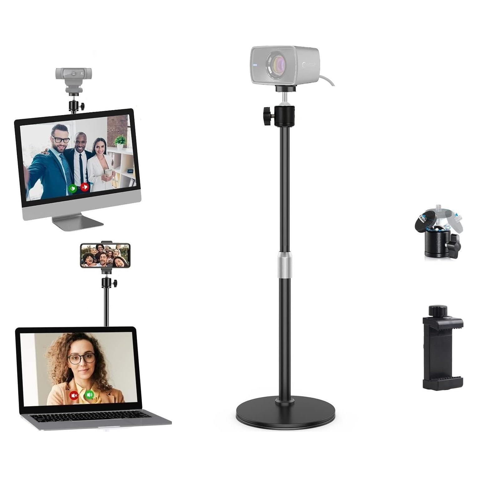 Soporte de Webcam Ajustable Acetaken para Escritorio 24-45.5cm