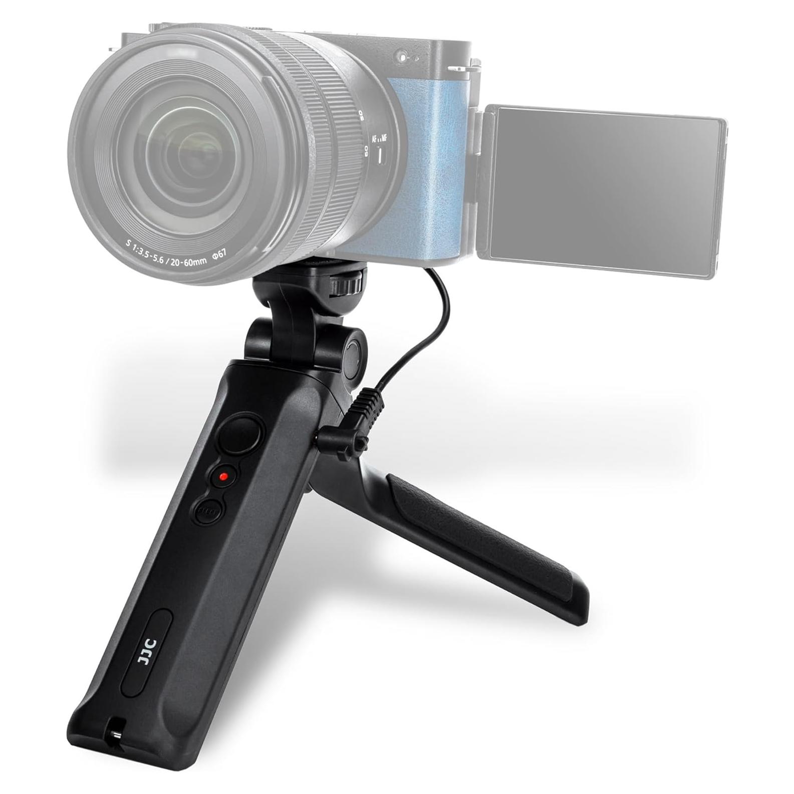 Agarre de Disparo Remoto JJC con Mini Trípode para Cámara Panasonic