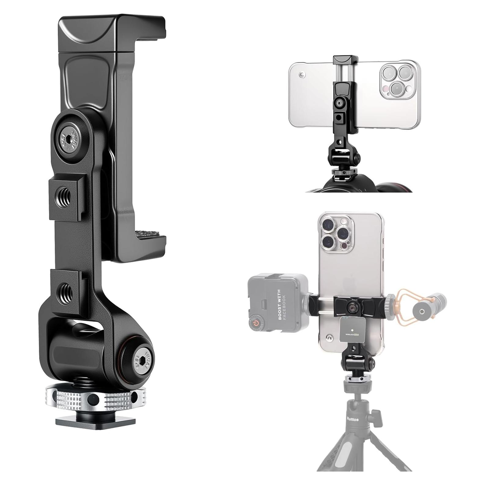 Adaptador de Montaje de Trípode Ruittos para Teléfono 360°