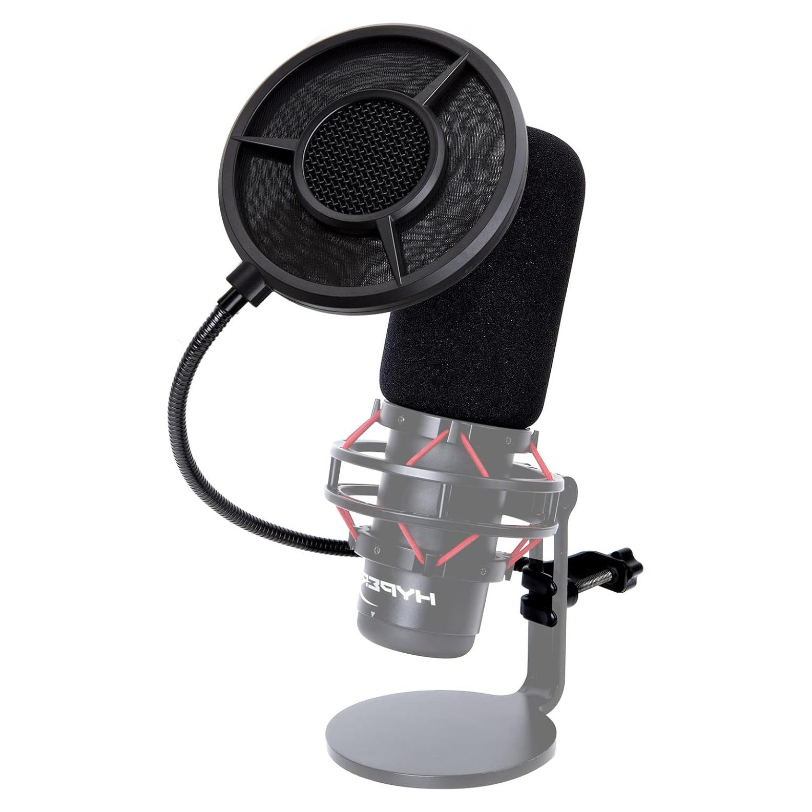 Filtro Pop Sunmon 6 Capas para Micrófono HyperX QuadCast