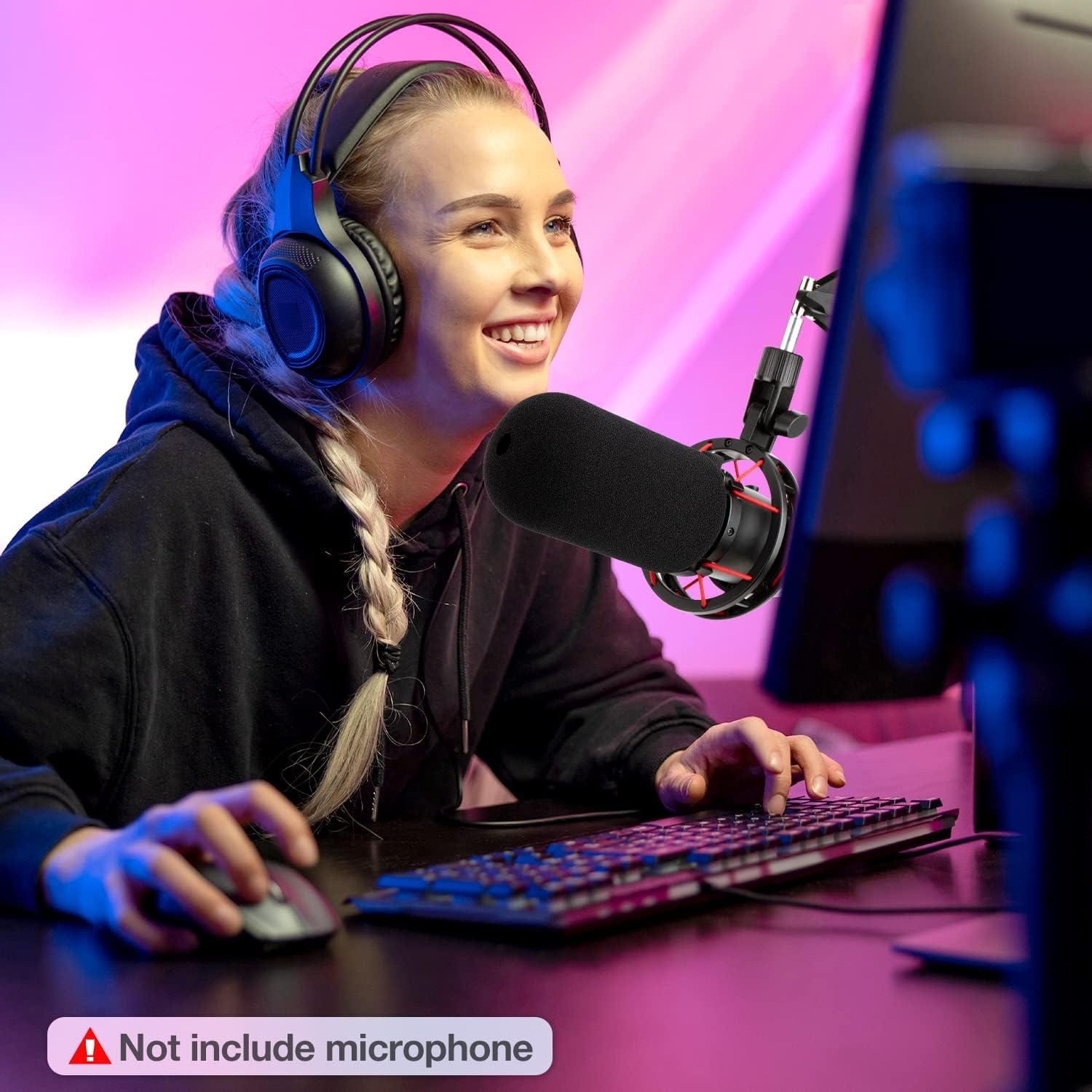 Filtro Pop SUNMON para Micrófono HyperX QuadCast - Espuma Reductora de Ruido