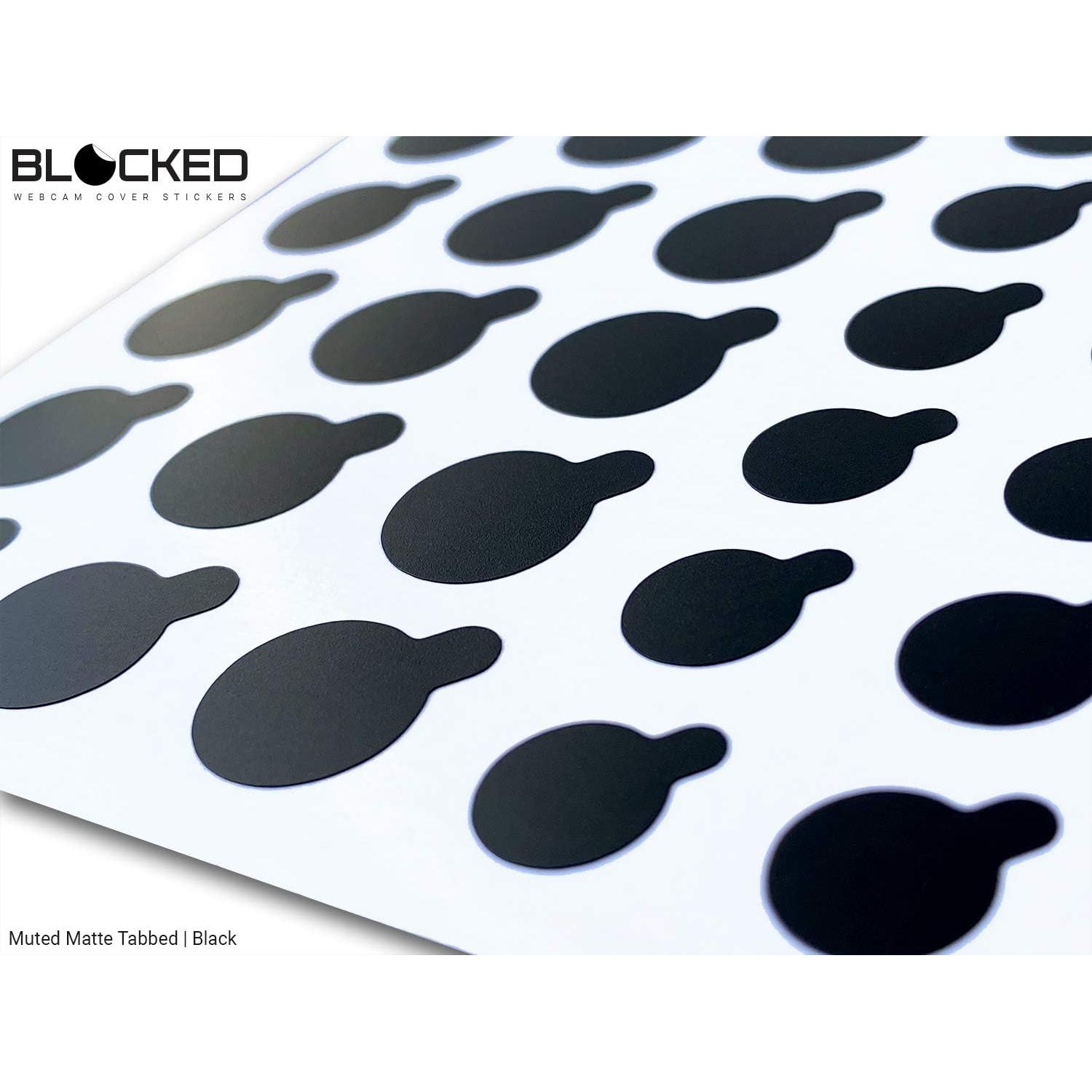 Cubre Webcam MyCamShield 57 Etiquetas Vinilo Negro Reutilizables