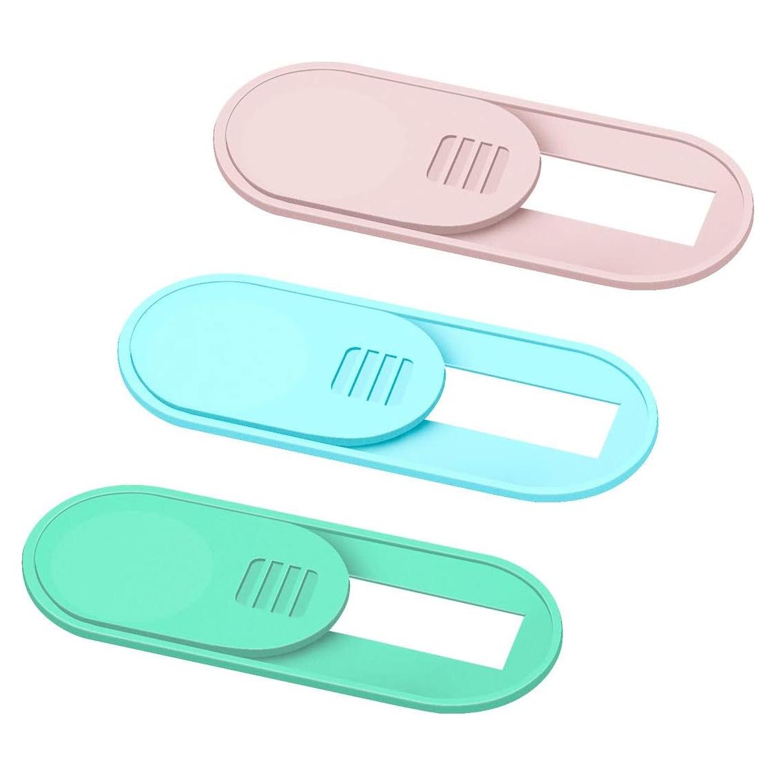 Cubierta de Webcam Deslizante HKDGYHON 3 Colores Protección Privacidad