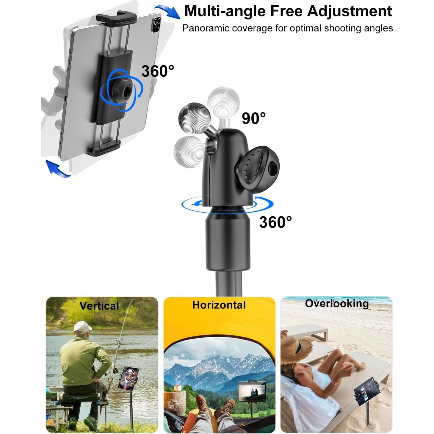 Trípode para Tablet Kolasels Monopod 0.68 kg Ajustable 6 Segmentos