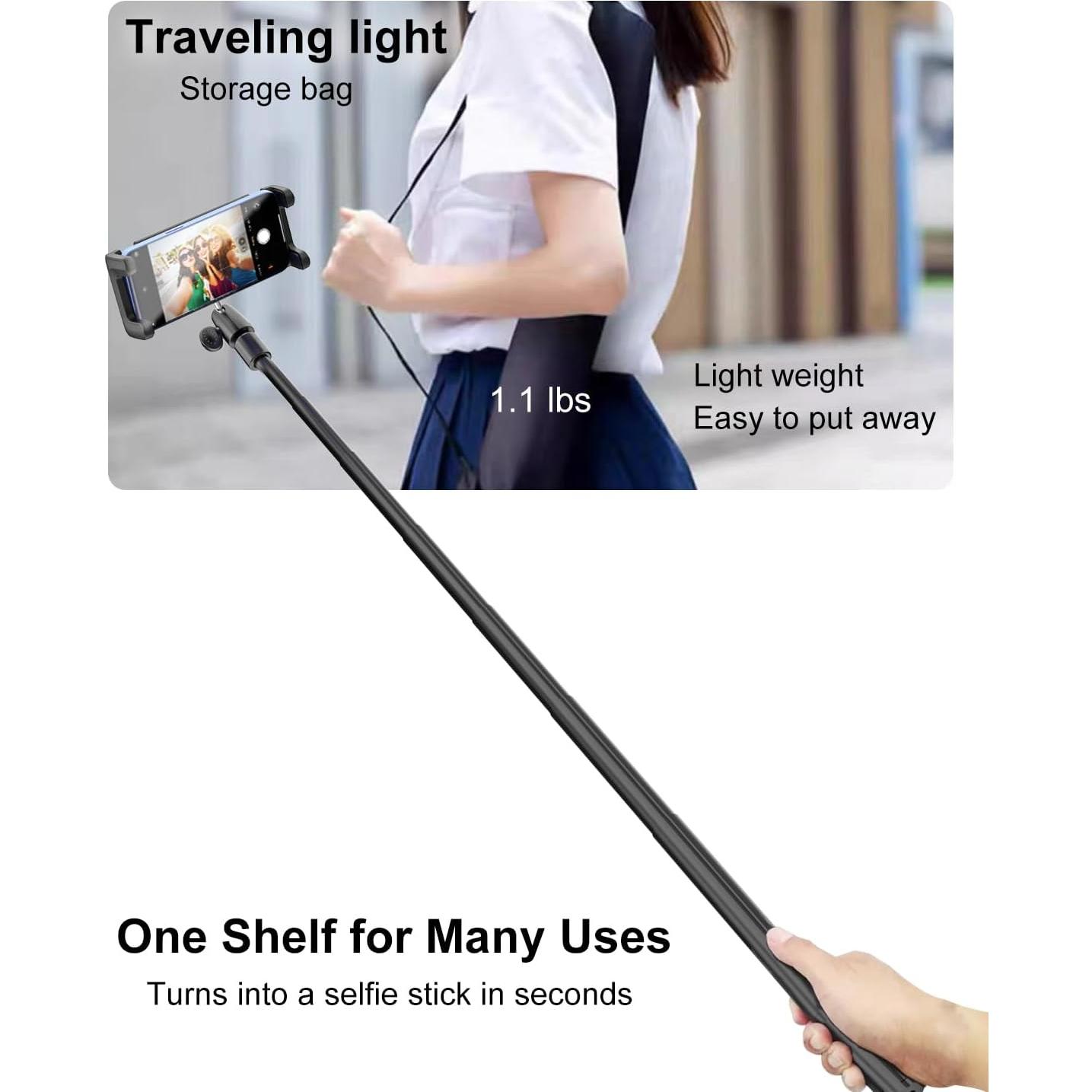 Trípode para Tablet Kolasels Monopod 0.68 kg Ajustable 6 Segmentos