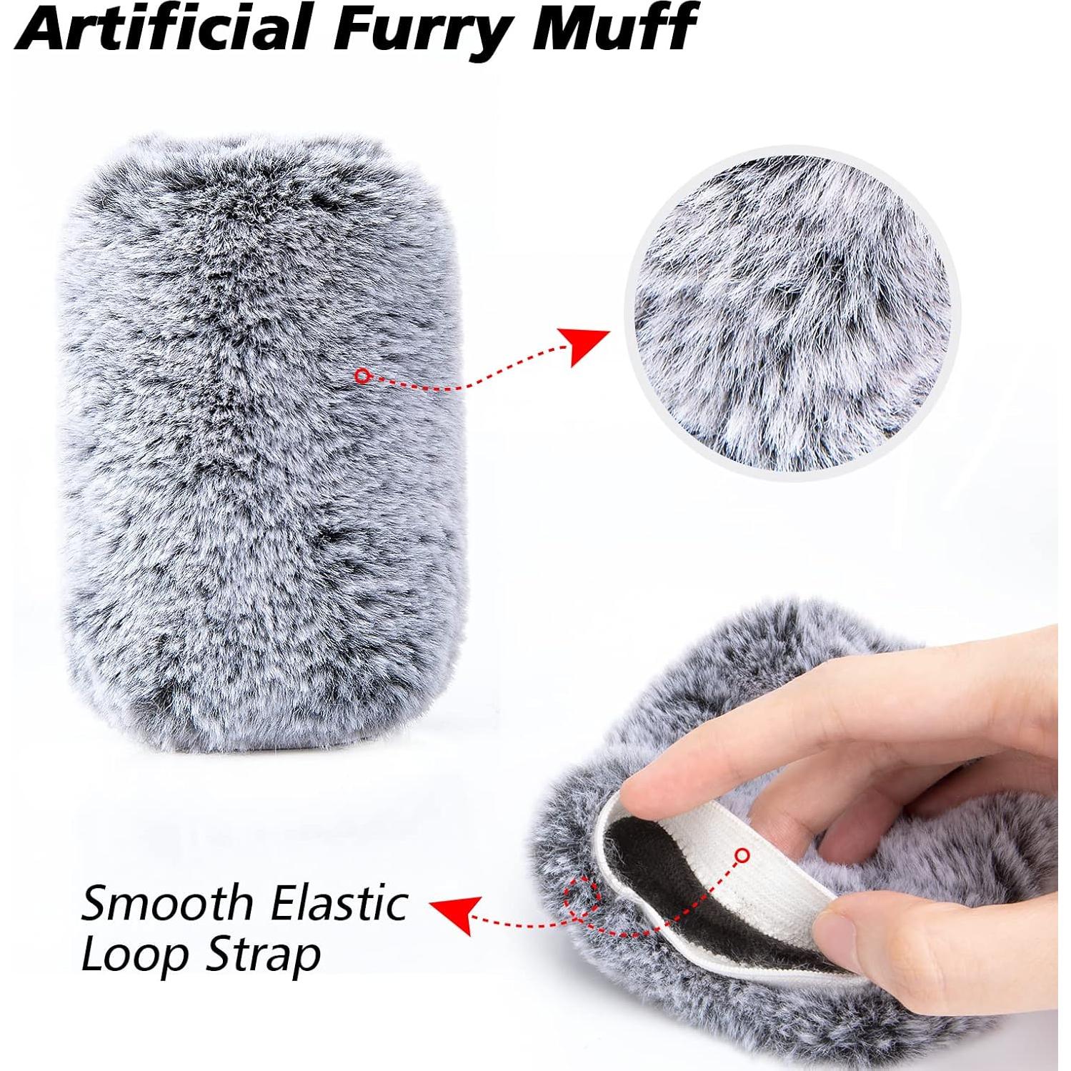 Filtro Antipop HyperX QuadCast - Cubierta de Espuma y Muff Peludo