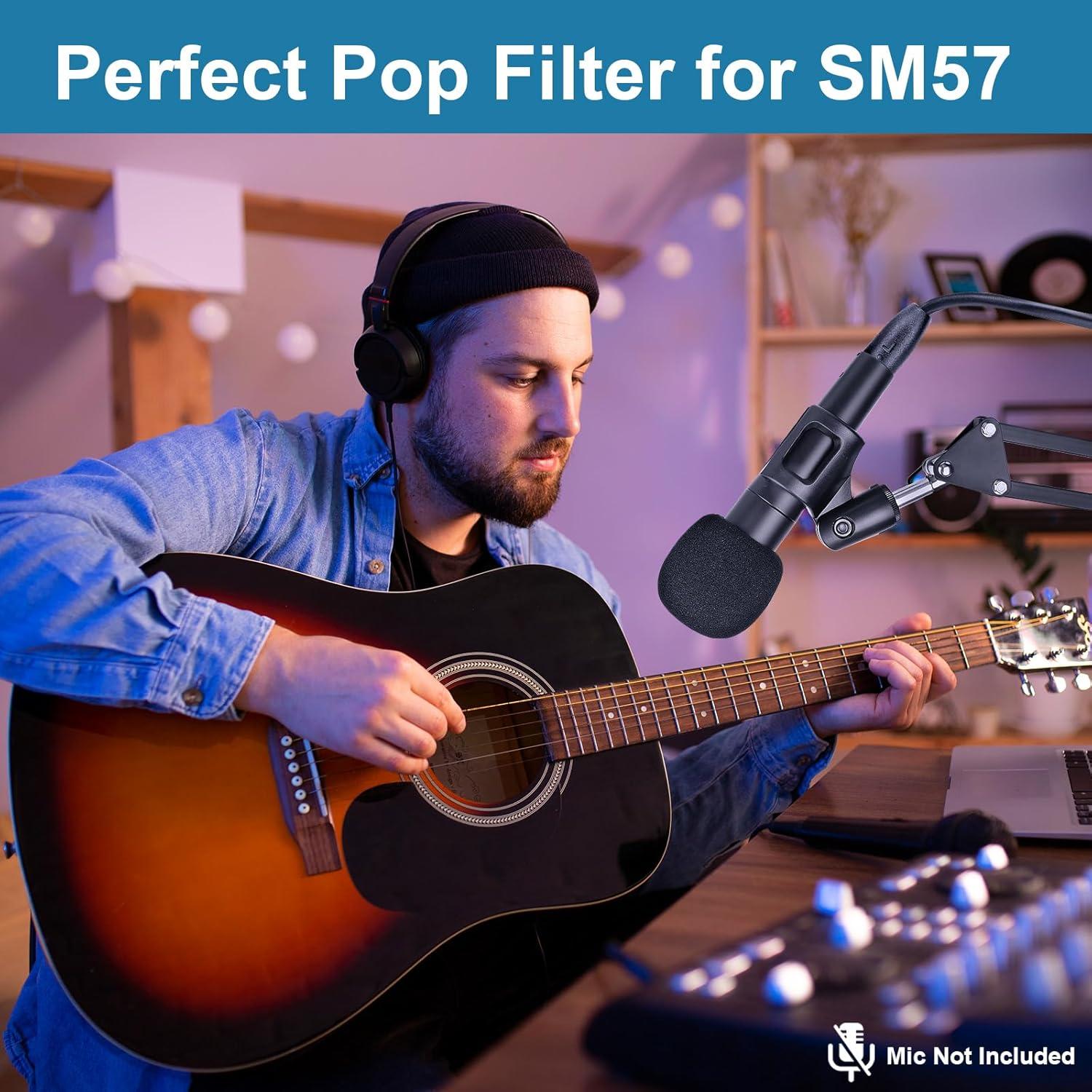 Pantalla contra viento para micrófono Shure SM57 - 6 Paquetes