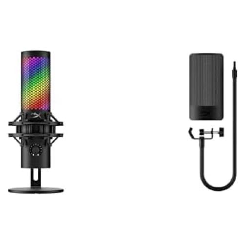 Micrófono USB HyperX QuadCast 2 S con Filtro Antipop - Negro