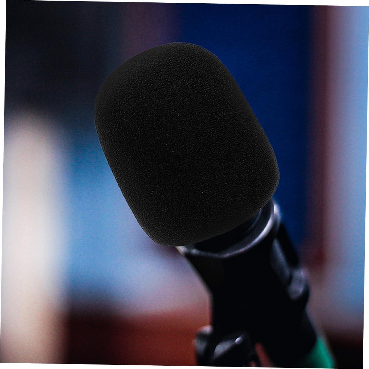 3 Fundas Protectores de Micrófono de Esponja Negras HZ23GVI