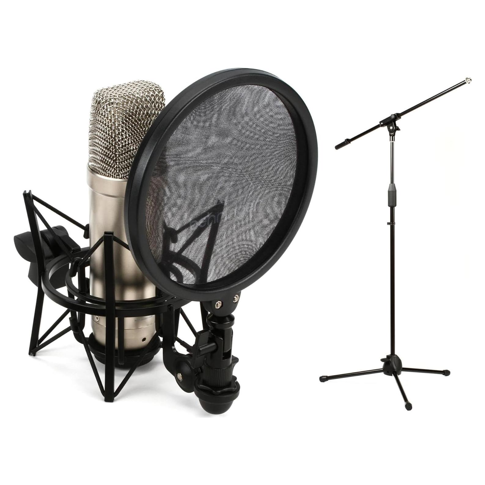 Kit de Grabación Behringer TM1 con Soporte y Accesorios