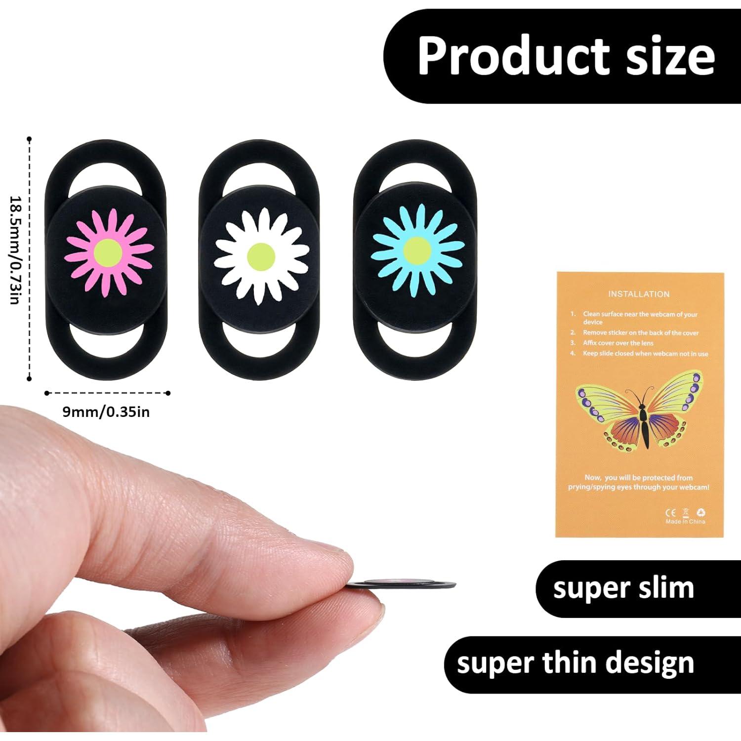 3 Piezas Deslizador de Cubierta de Cámara Piriuuo Flores
