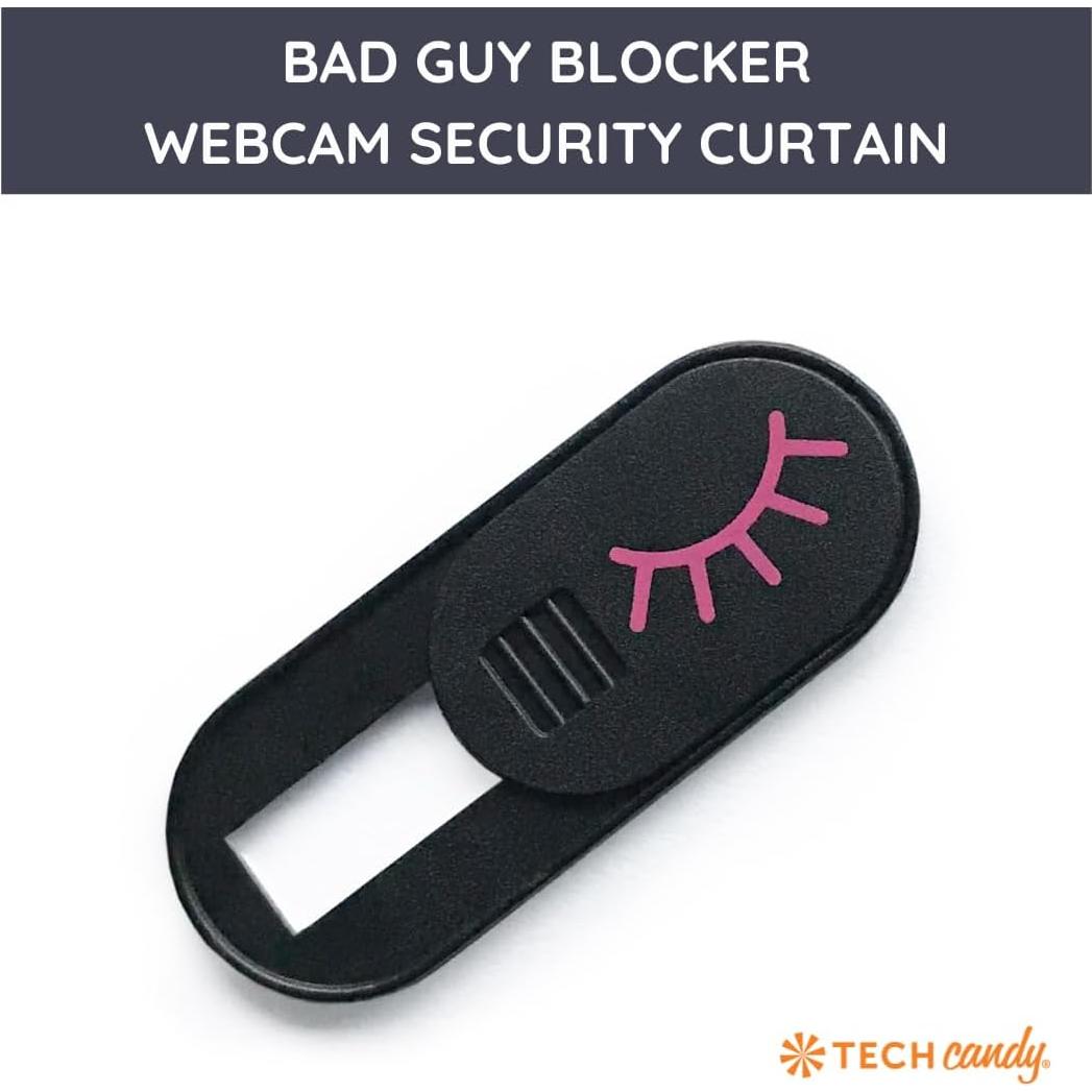 Cubierta de Webcam Tech Candy Bad Guy Blocker Negro - Protección Privacidad