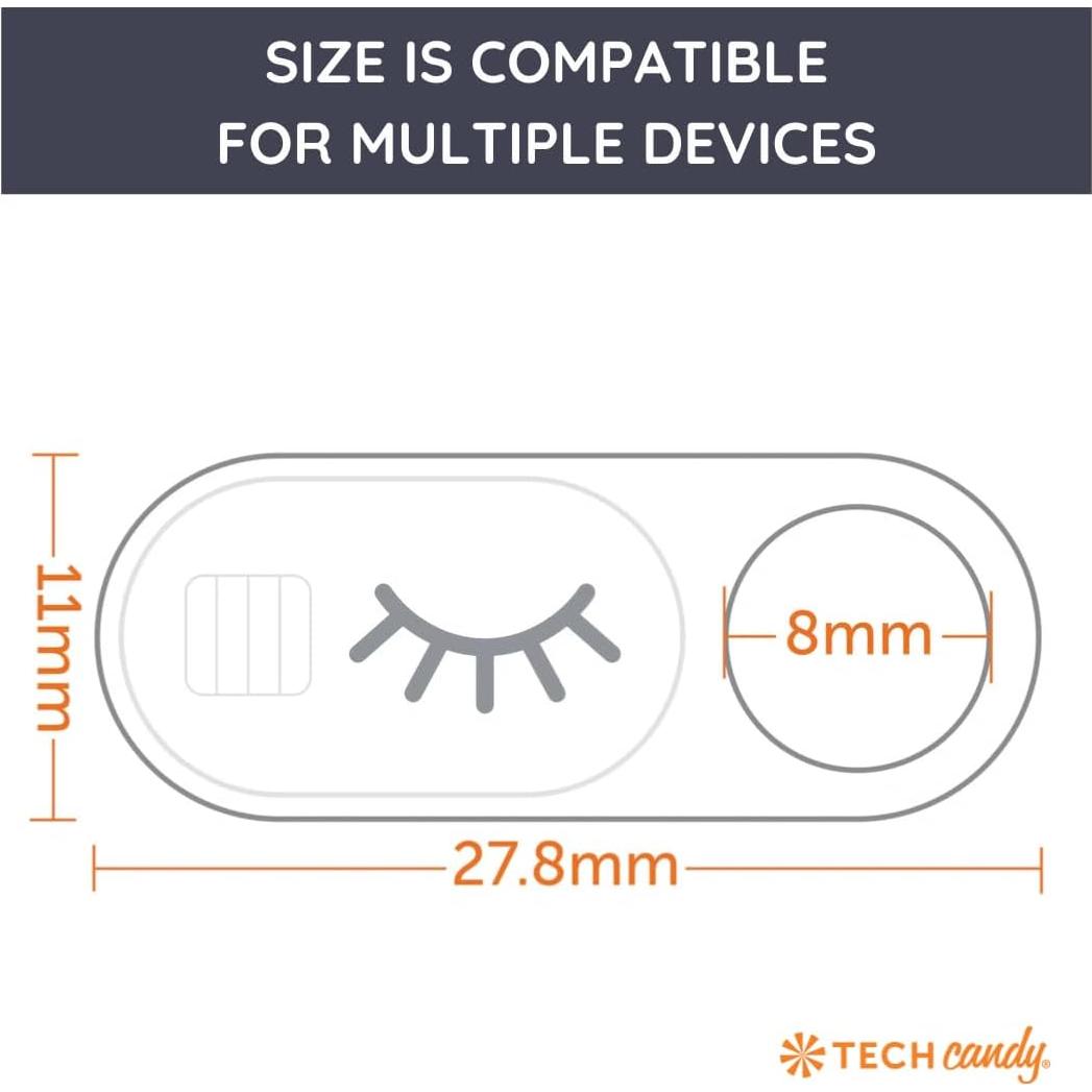 Cubierta de Webcam Tech Candy Bad Guy Blocker Negro - Protección Privacidad