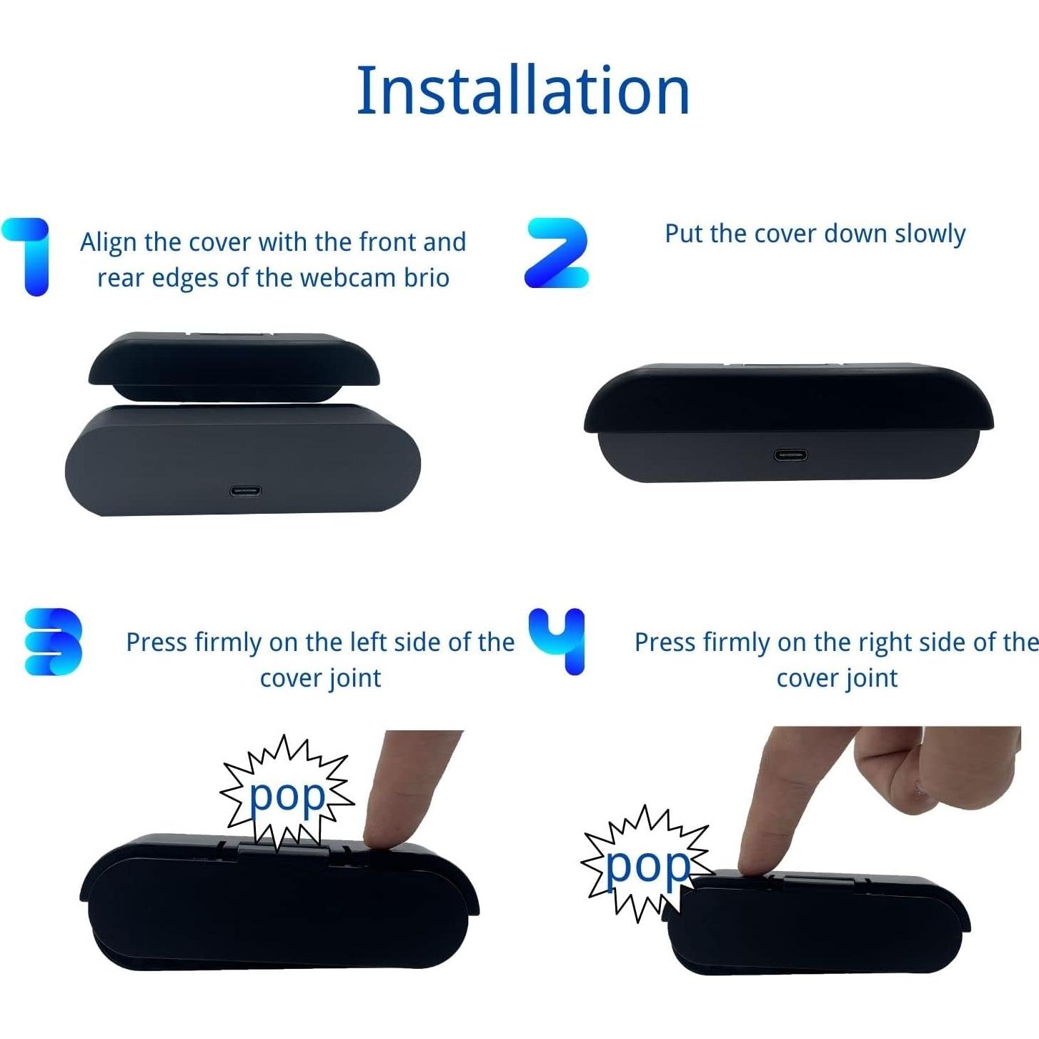 Cubierta de Privacidad MoimTech para Webcam Logitech Brio 4K