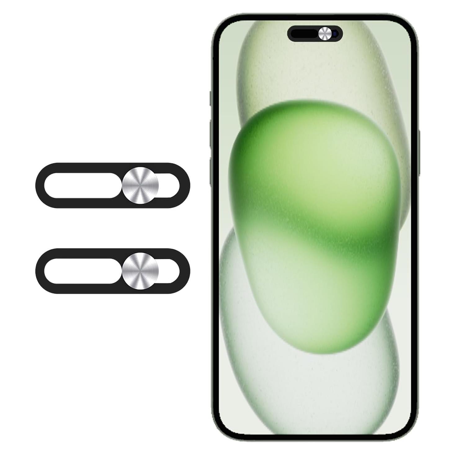 Cubierta de Webcam Peramarl Plata 2PCS para iPhone 14/15/16