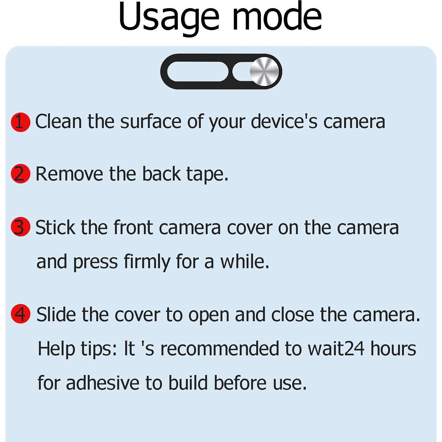 Cubierta de Webcam Peramarl Plata 2PCS para iPhone 14/15/16