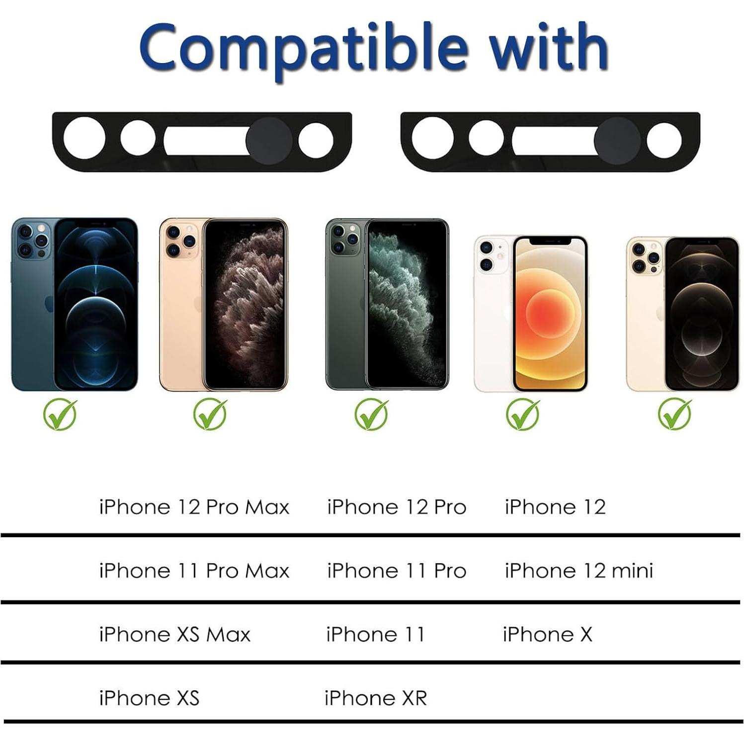 Cubierta de Lente de Cámara Peramarl para iPhone 10-12