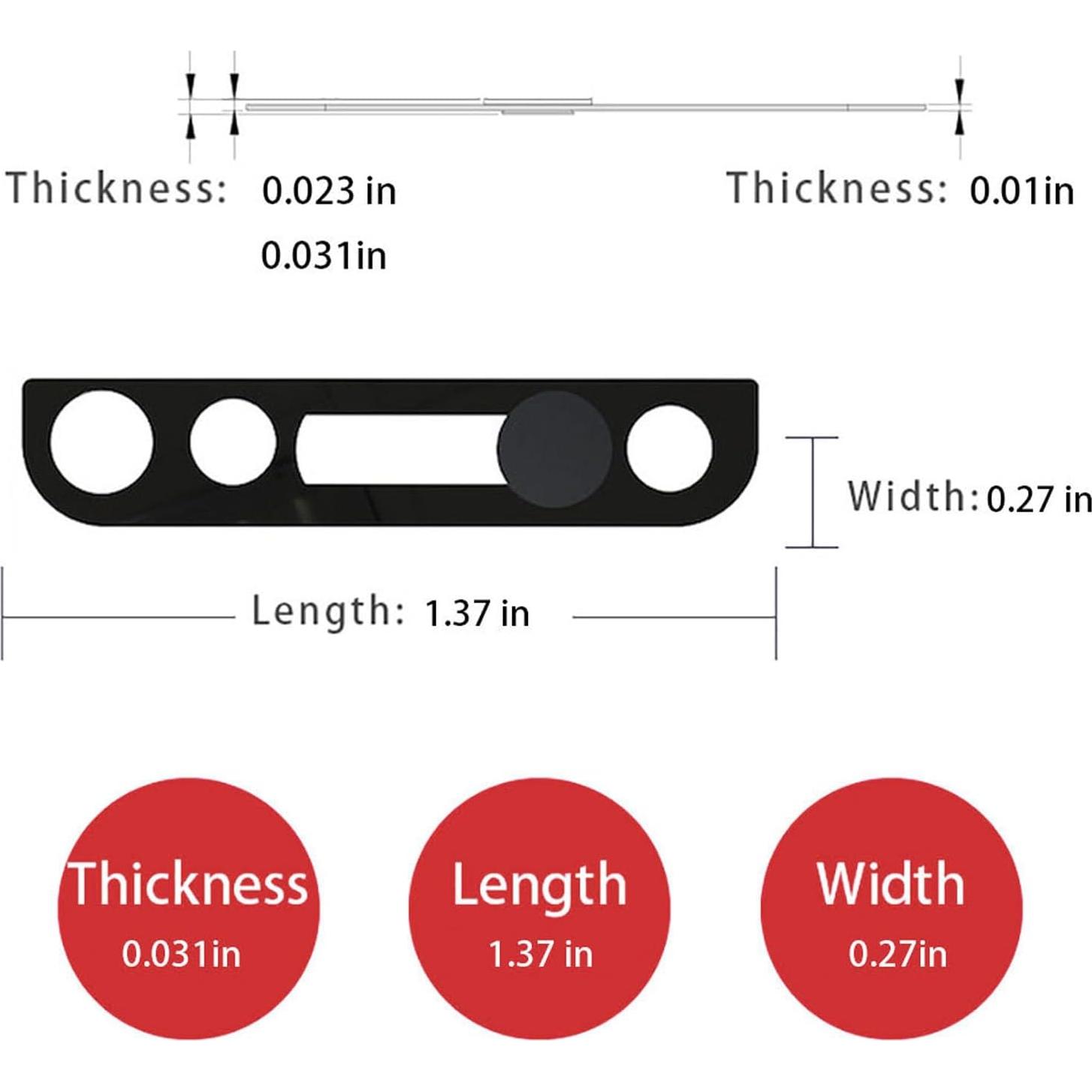 Cubierta de Lente de Cámara Peramarl para iPhone 10-12