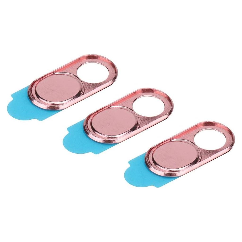 Cubierta de Webcam Zopsc Rosa Ultra Fina 3 Piezas Seguridad